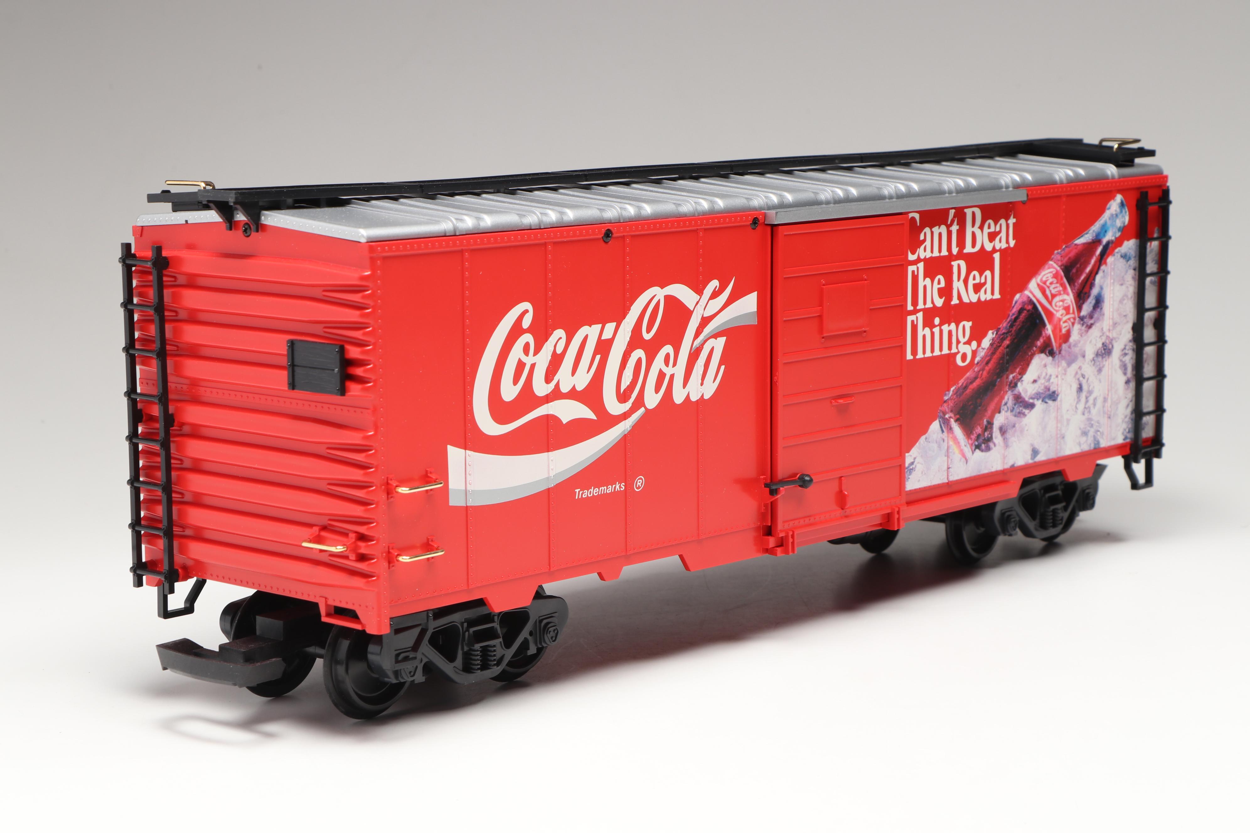 LGB G-Scale 4090 and 4291 Coca-Cola Model Train Cars