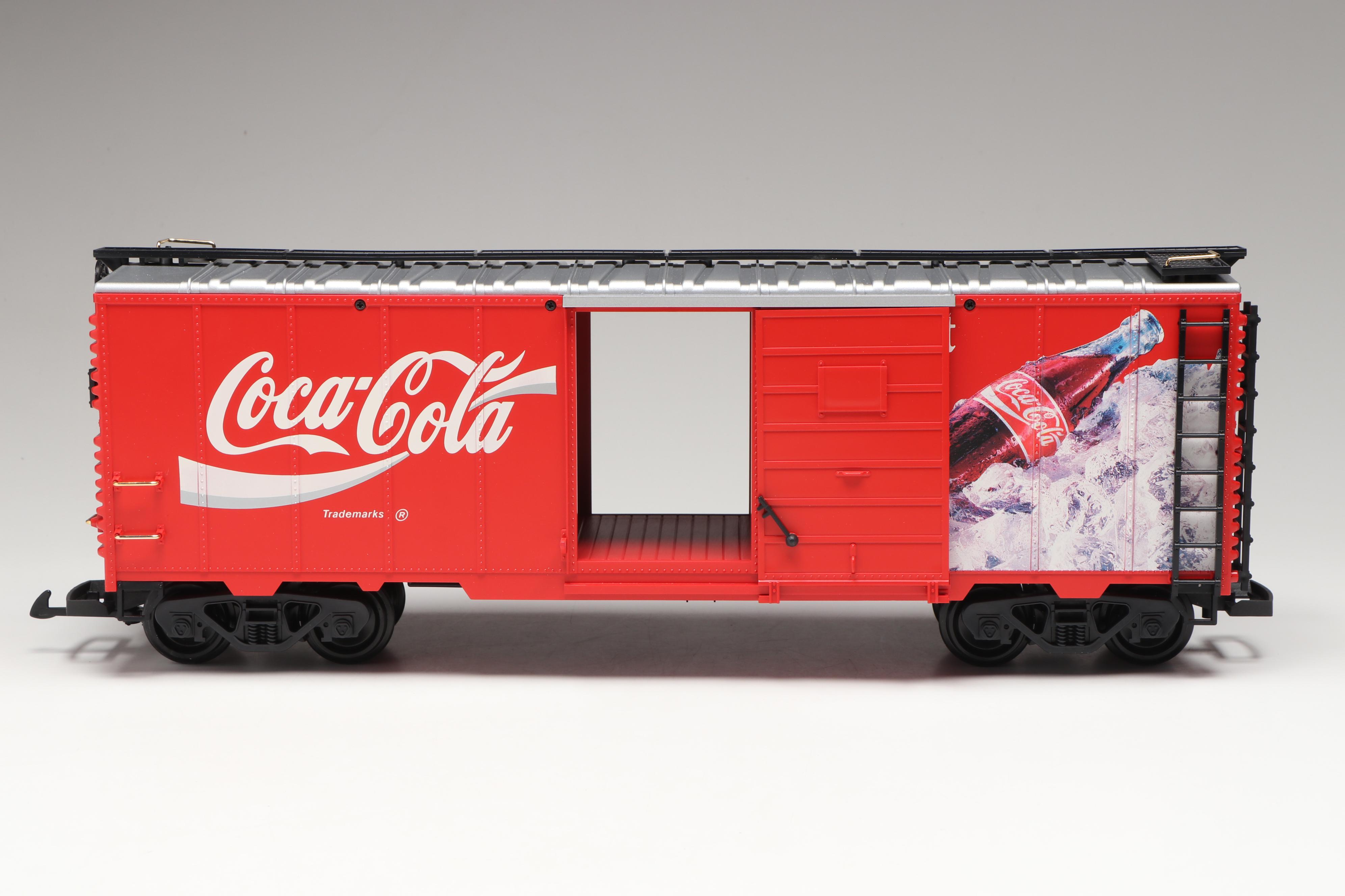 LGB G-Scale 4090 and 4291 Coca-Cola Model Train Cars