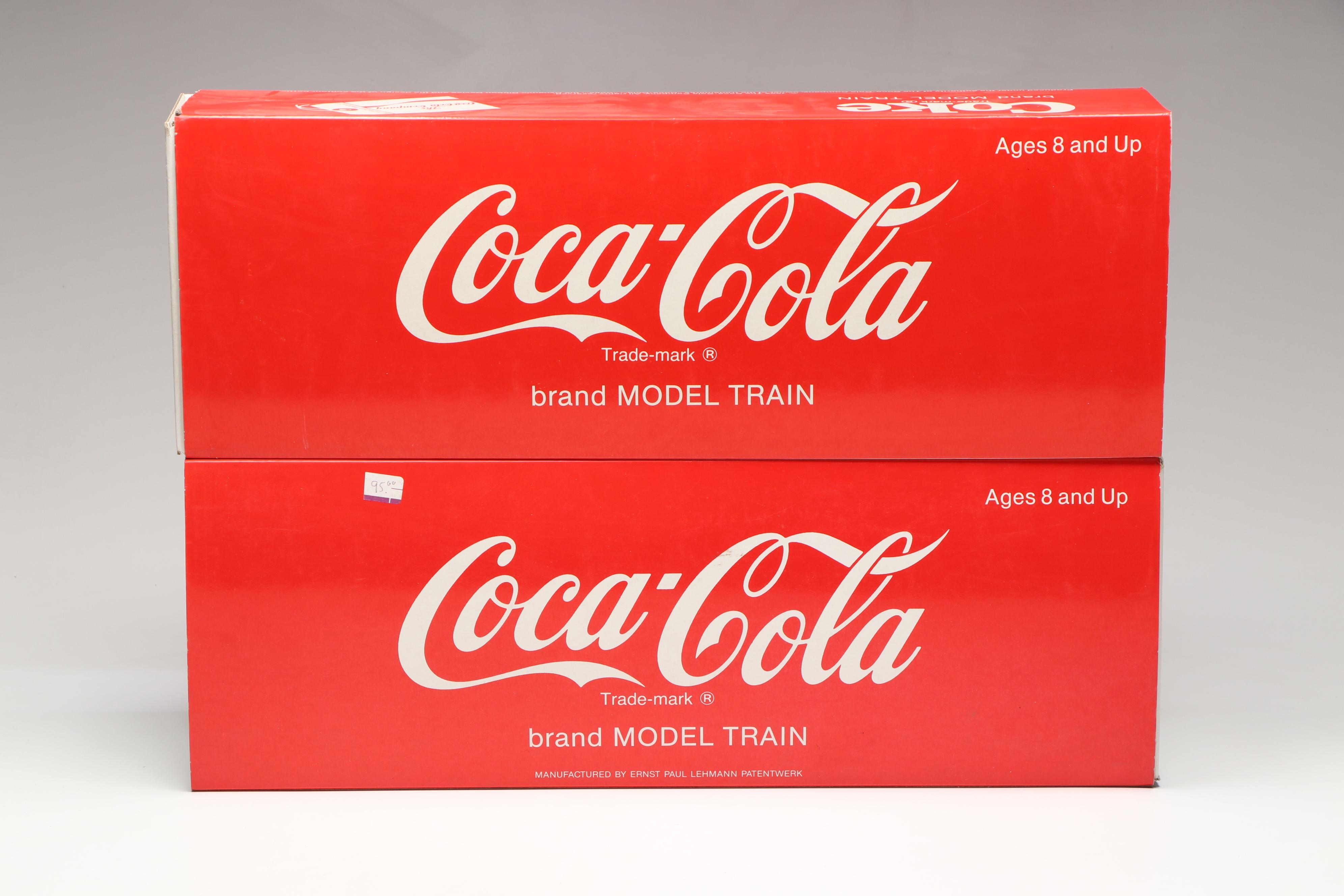 LGB G-Scale 4090 and 4291 Coca-Cola Model Train Cars