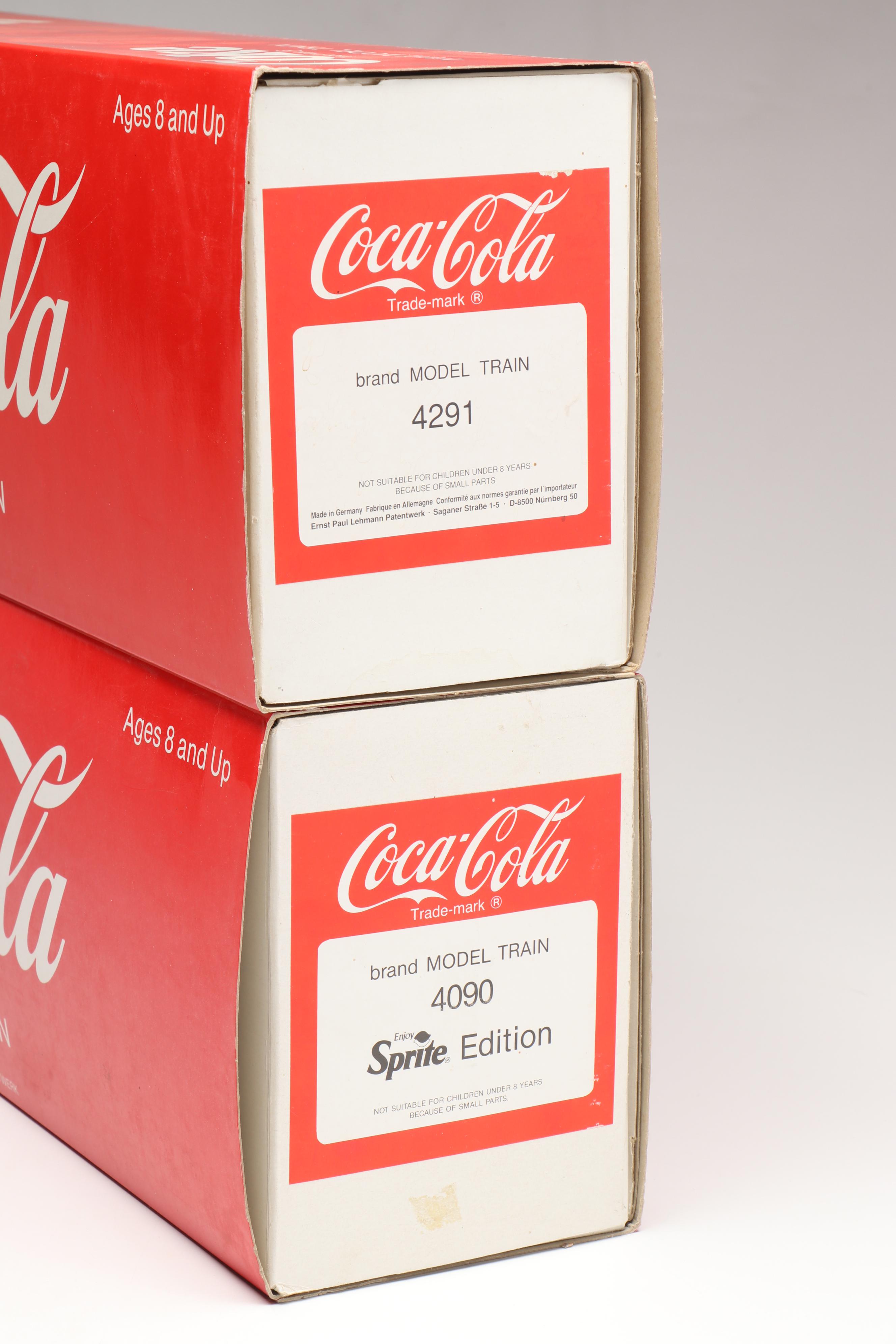 LGB G-Scale 4090 and 4291 Coca-Cola Model Train Cars