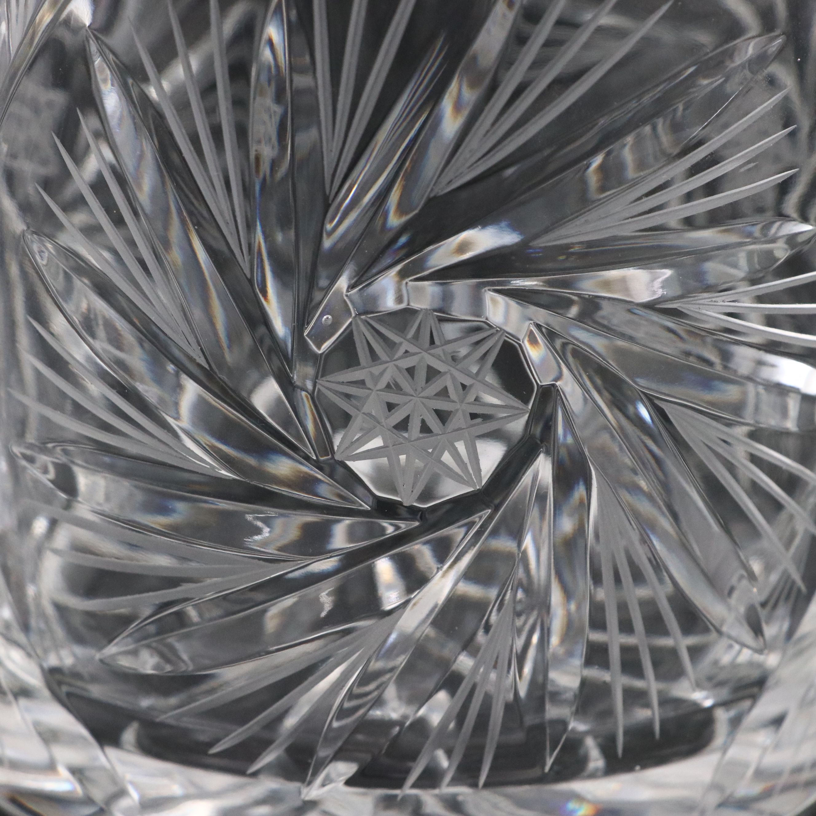 Atlantis "Delray" Decanter and "Bel Air" Double Old Fashioneds with Crystal Jar