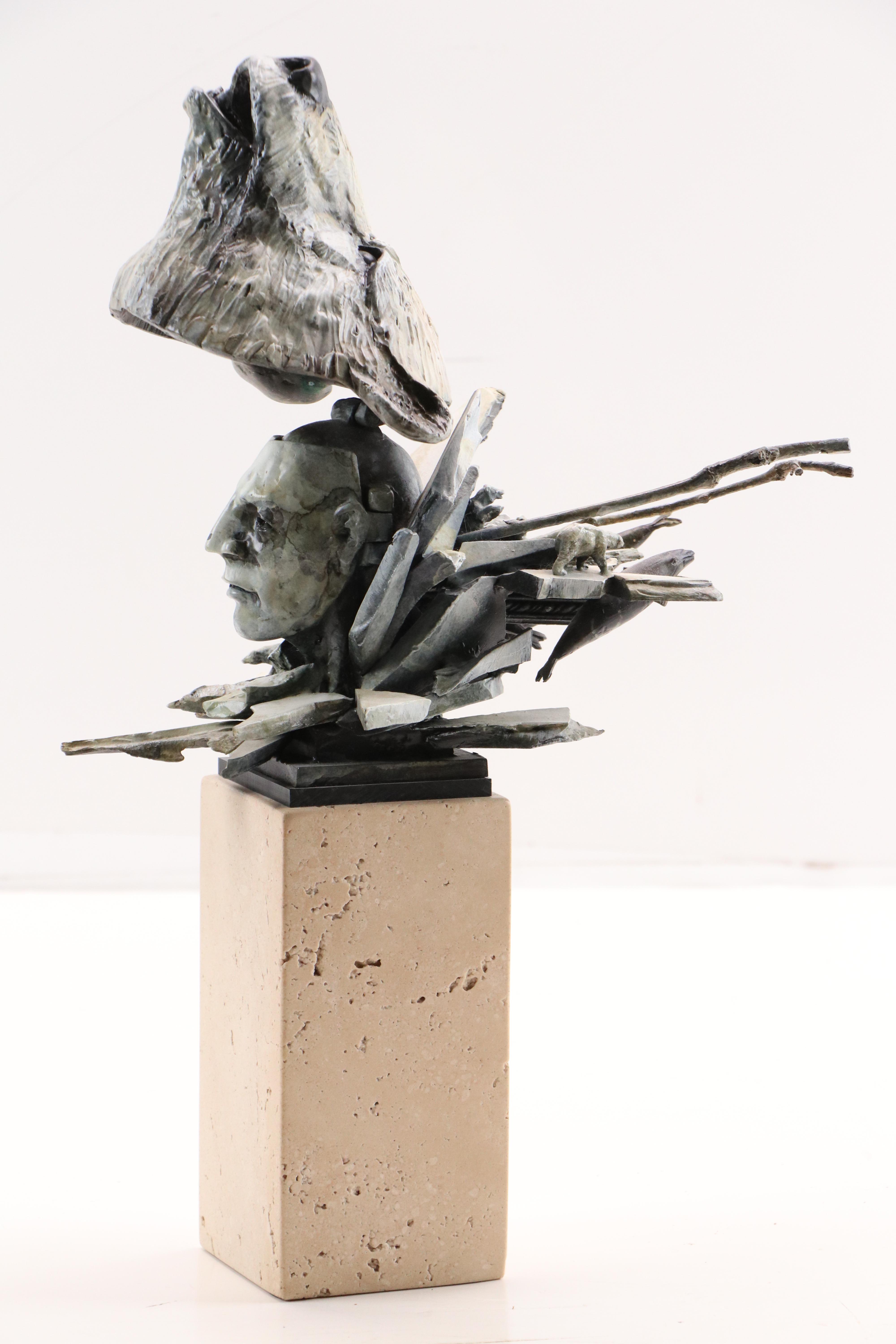 Ted Gall "Dancing Bear" Hinged Metal Sculpture