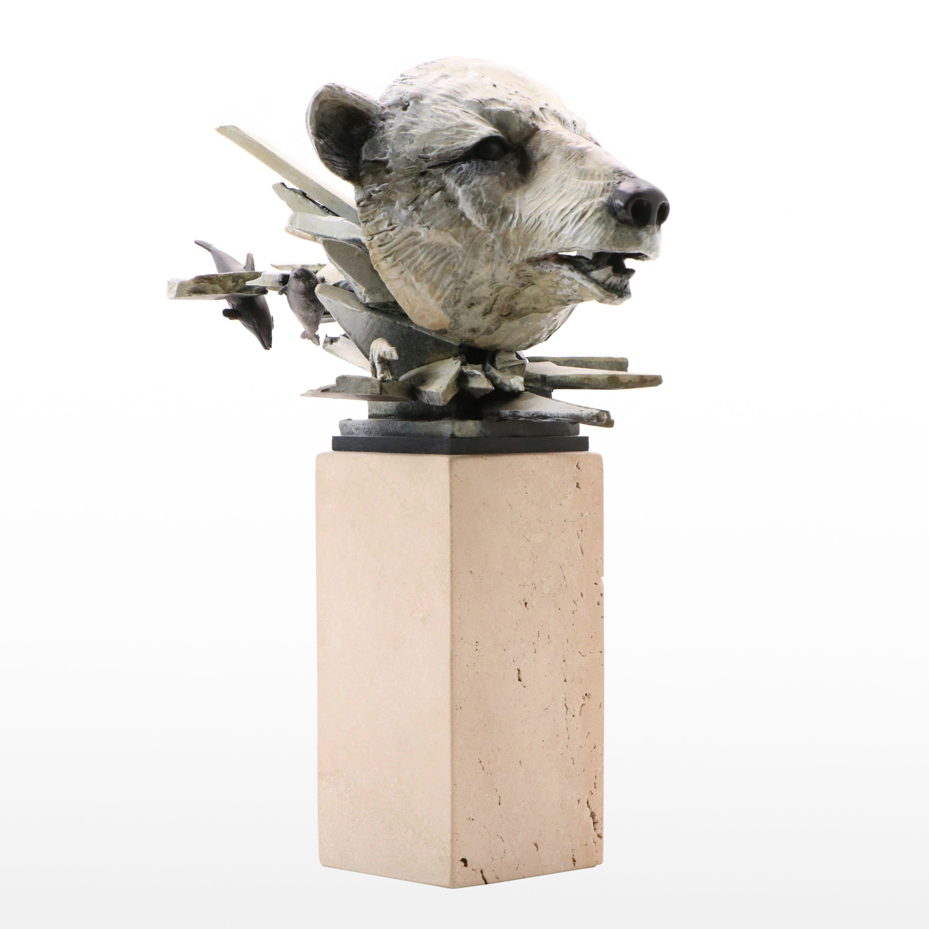 Ted Gall "Dancing Bear" Hinged Metal Sculpture