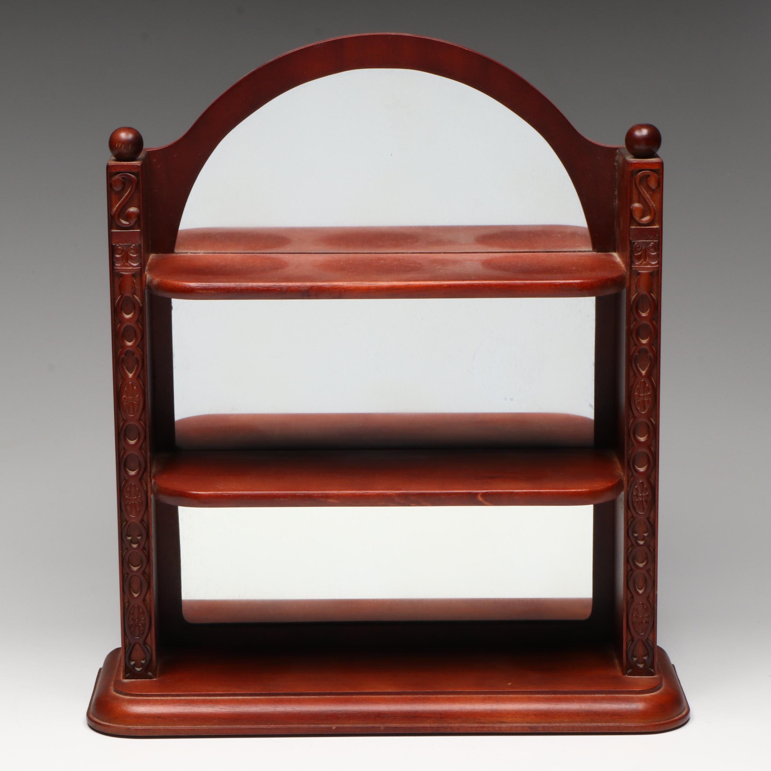 Lenox Porcelain Decorative Boxes with Wooden Display Shelves