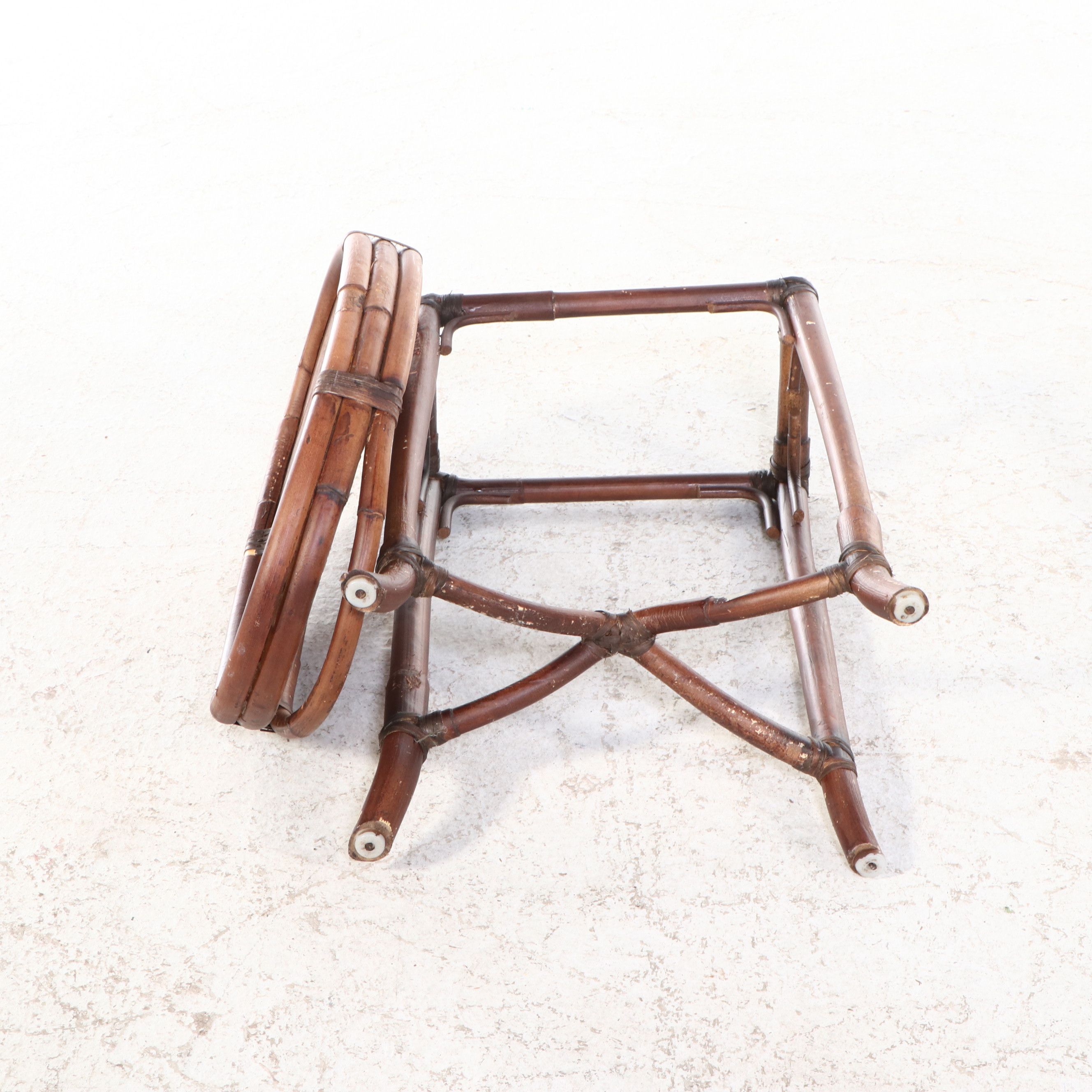 Rattan Tray Top Table, 20th Century