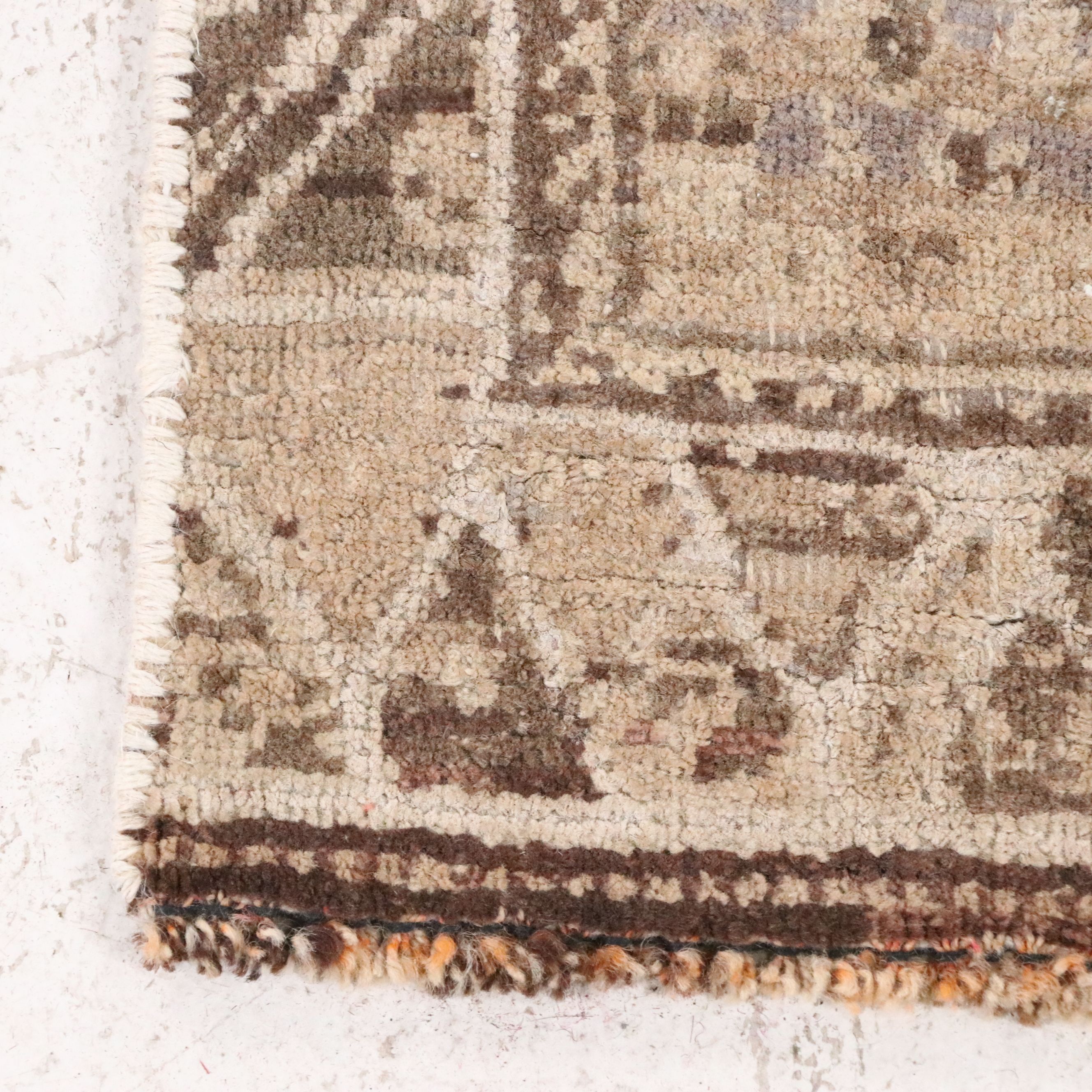 4'4 x 7'6 Hand-Knotted Persian Abadeh Area Rug