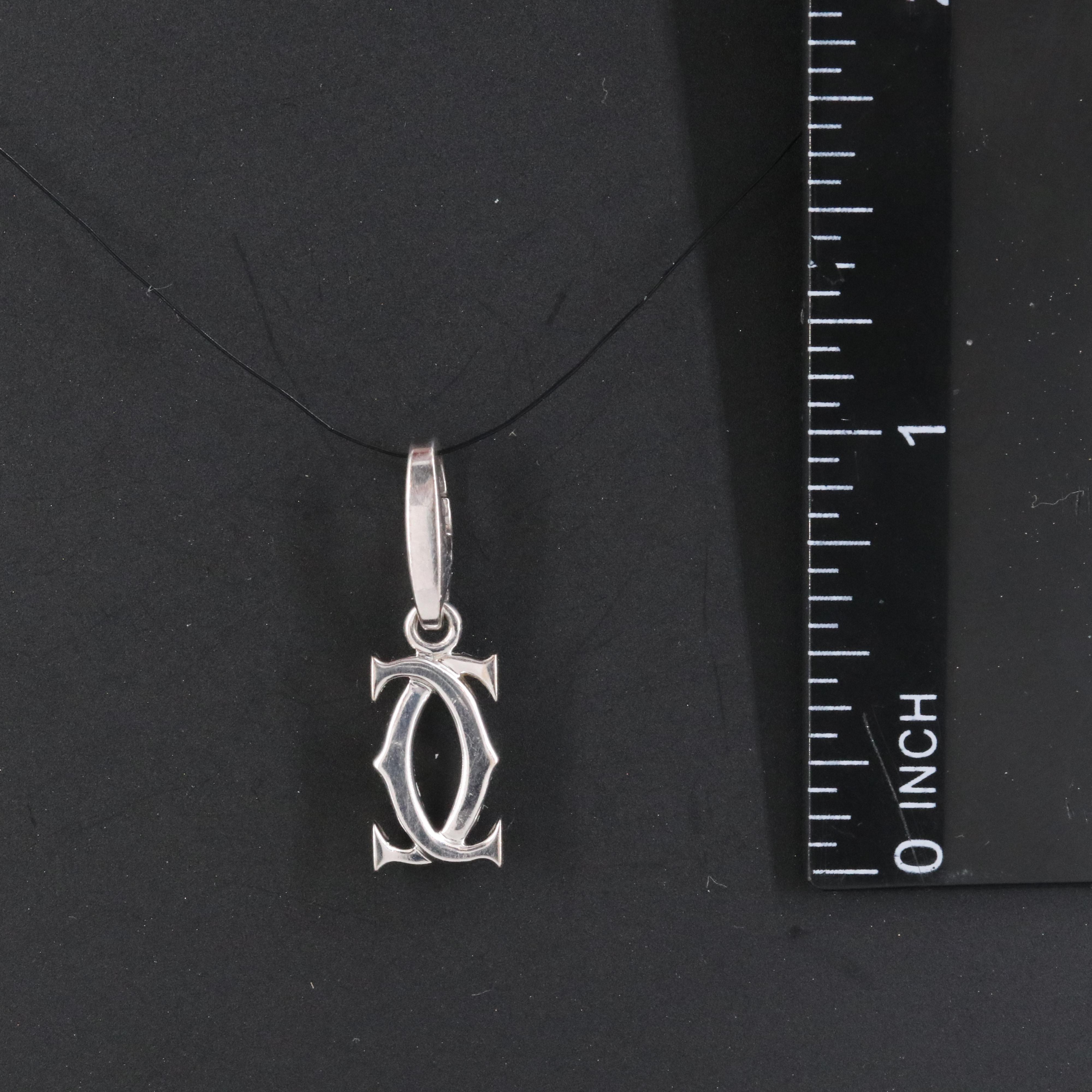 Cartier 18K Double C de Cartier Logo Charm