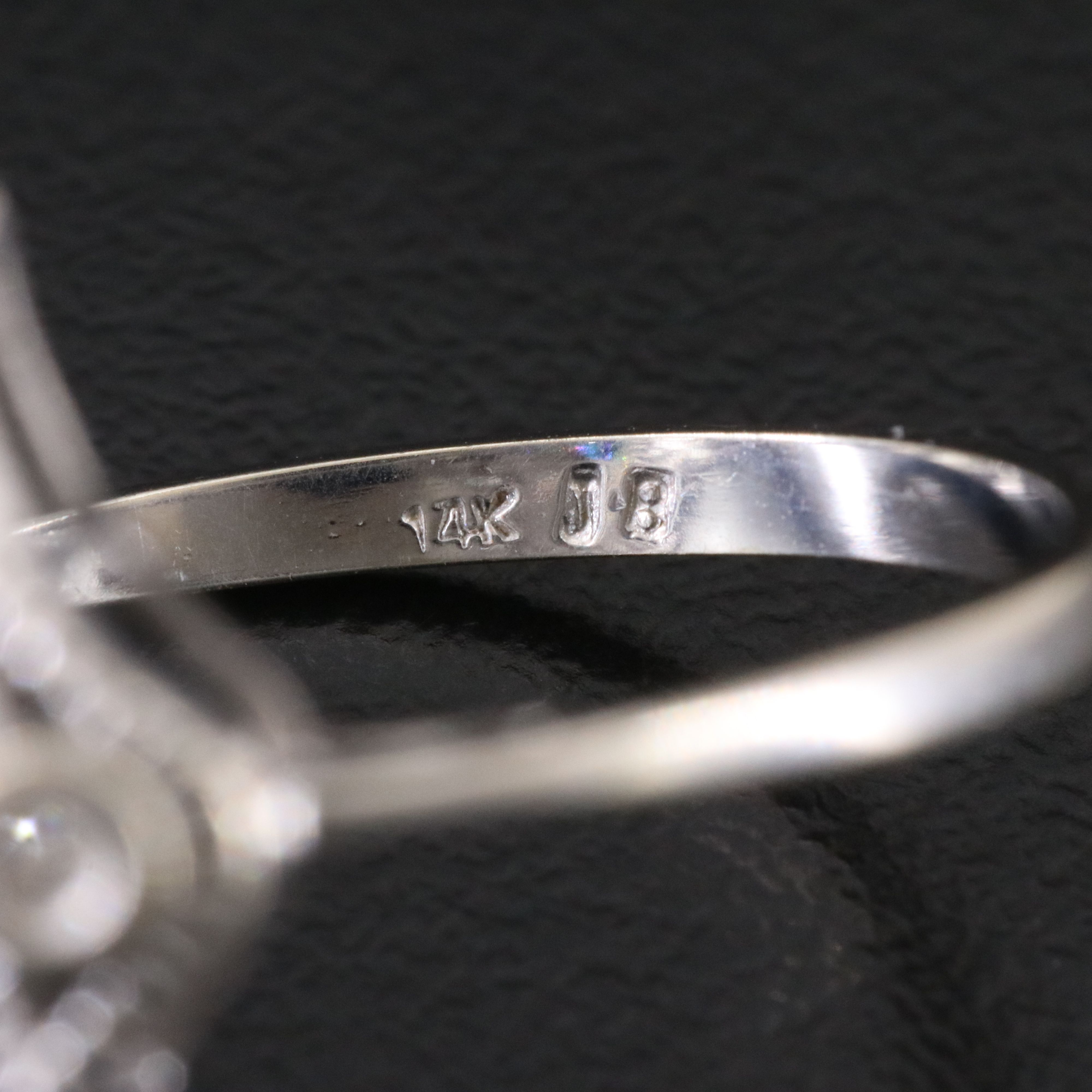 14K Sapphire and Diamond Filigree Ring