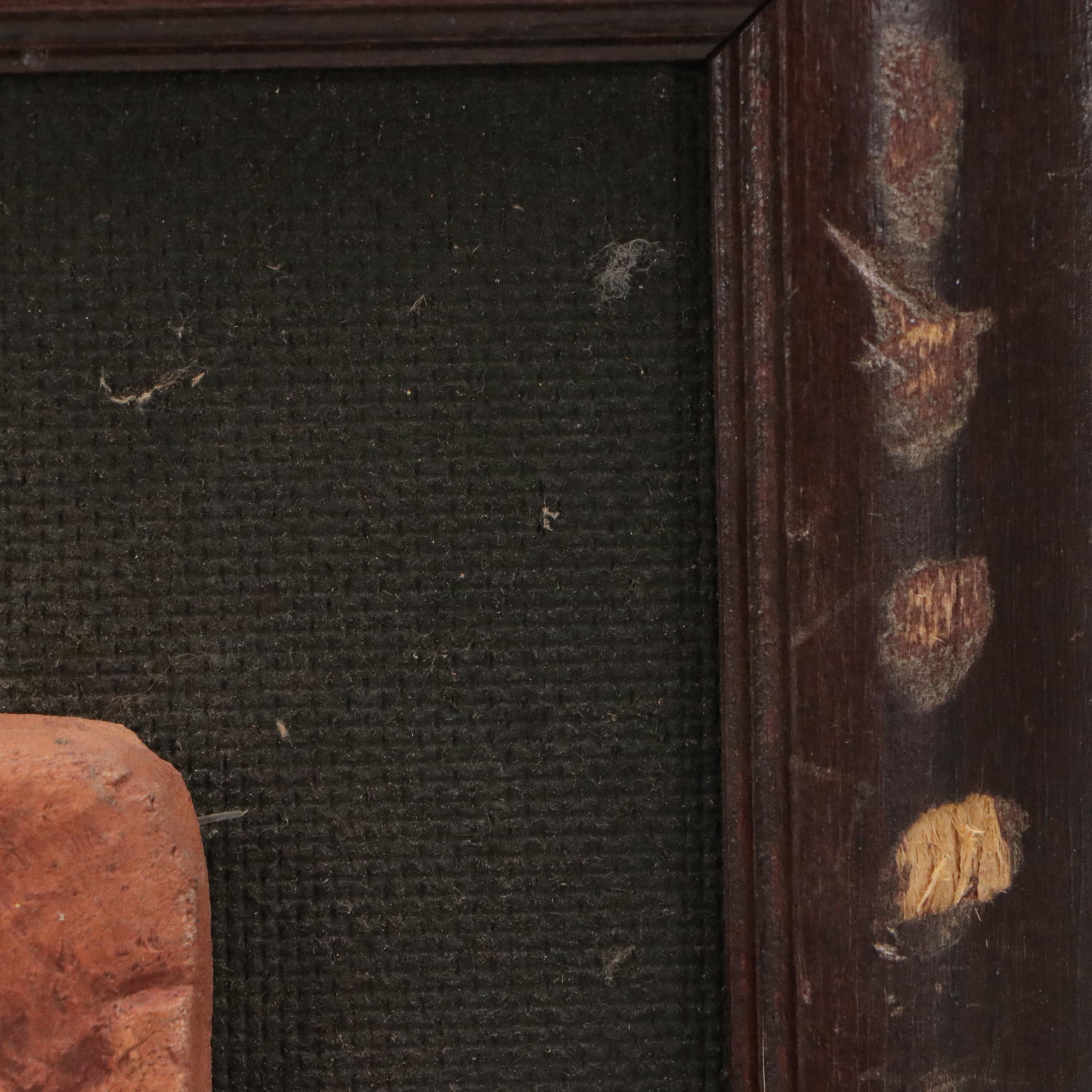 Cambodian Angkor Wat Promenade Scene Terracotta Tile Art