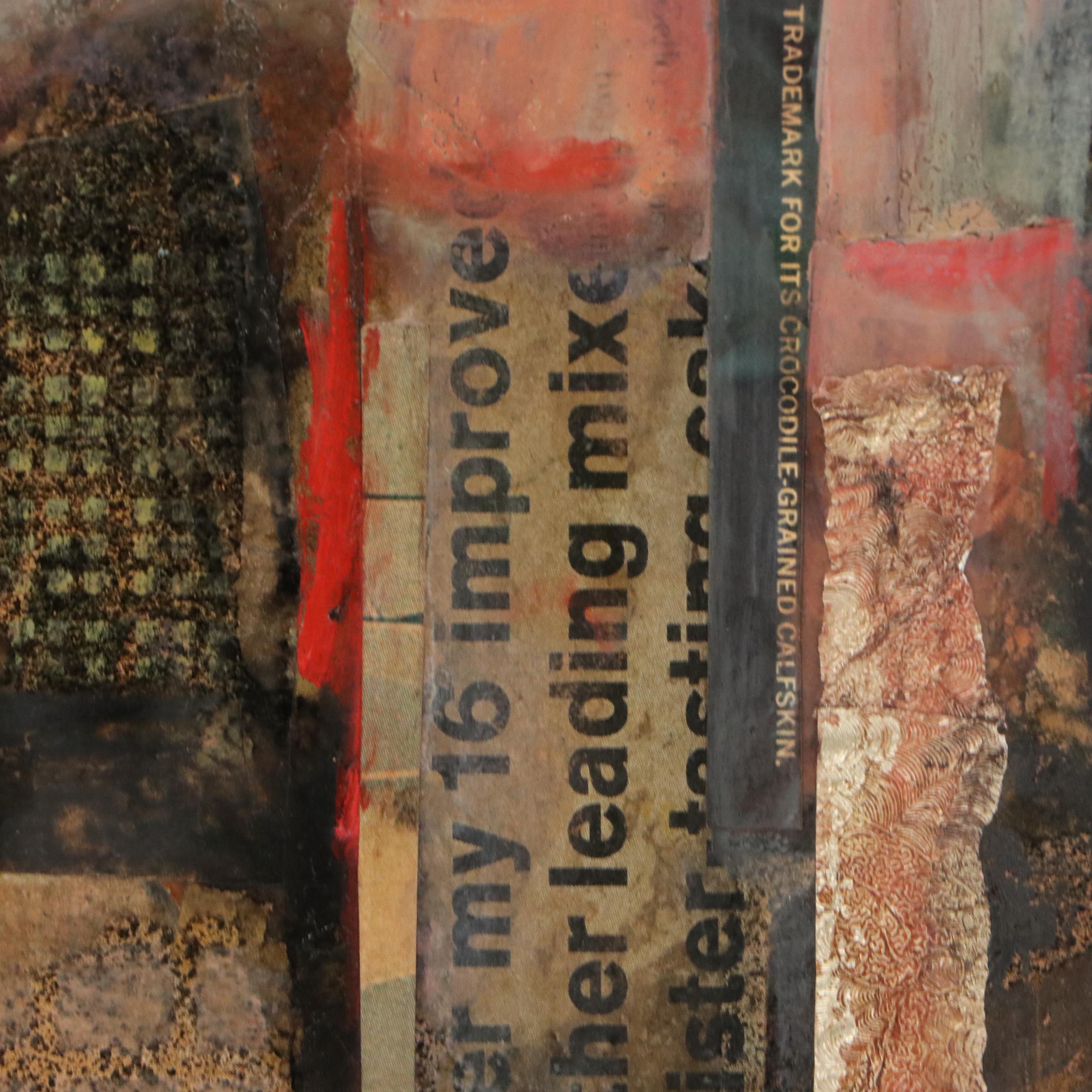 Anne Shifton Abstract New York City Landscape Mixed Media Painting