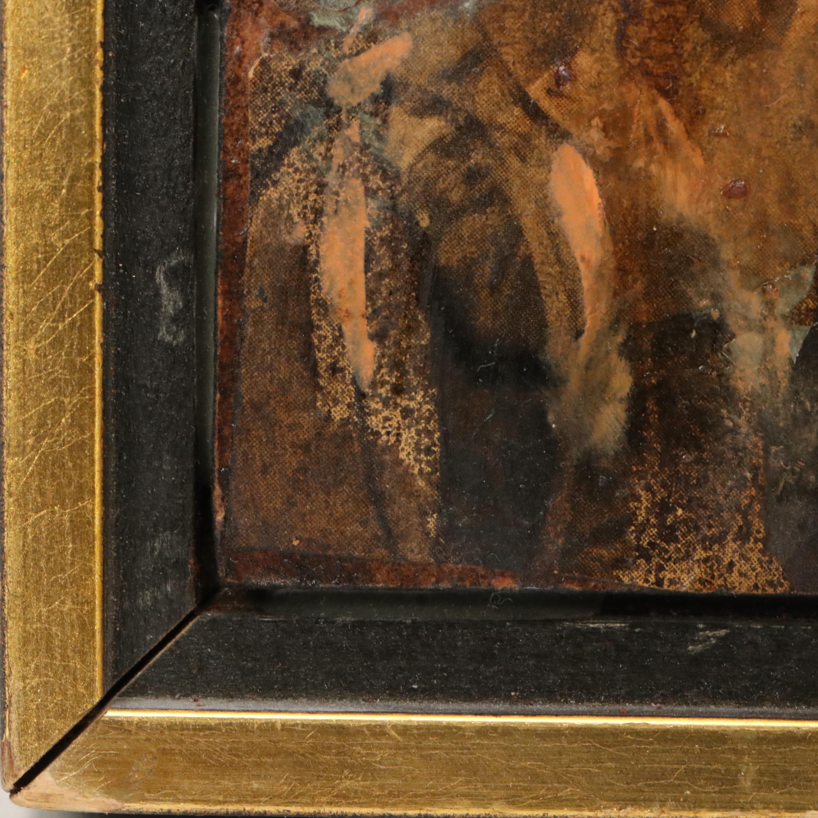 Anne Shifton Abstract New York City Landscape Mixed Media Painting