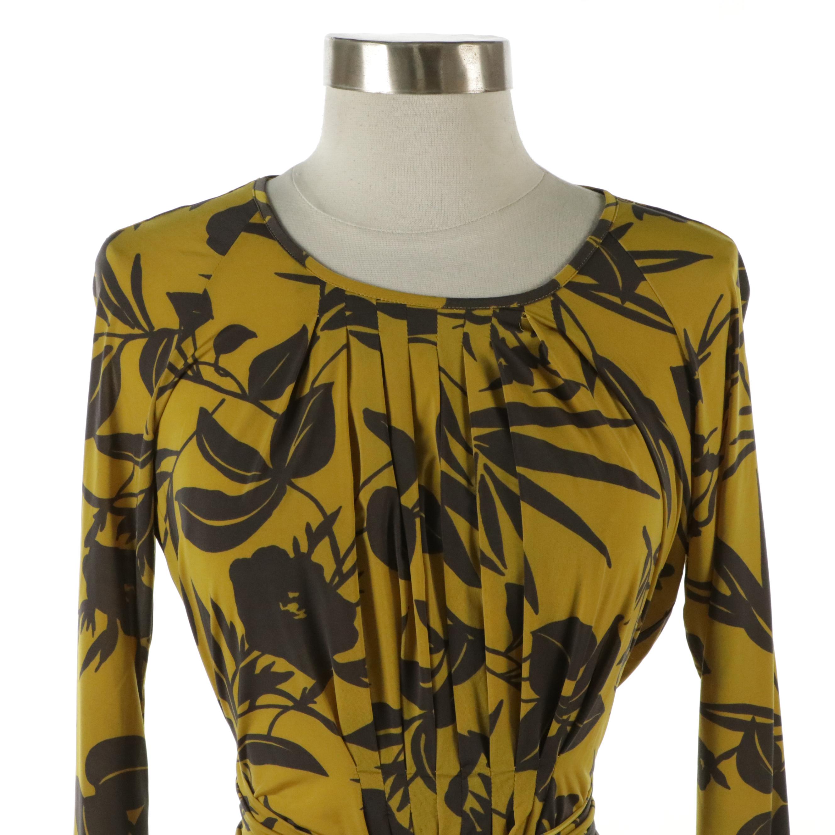 ETRO Printed Top and Escada Tropical Print Cotton Drawstring Pants with Tags