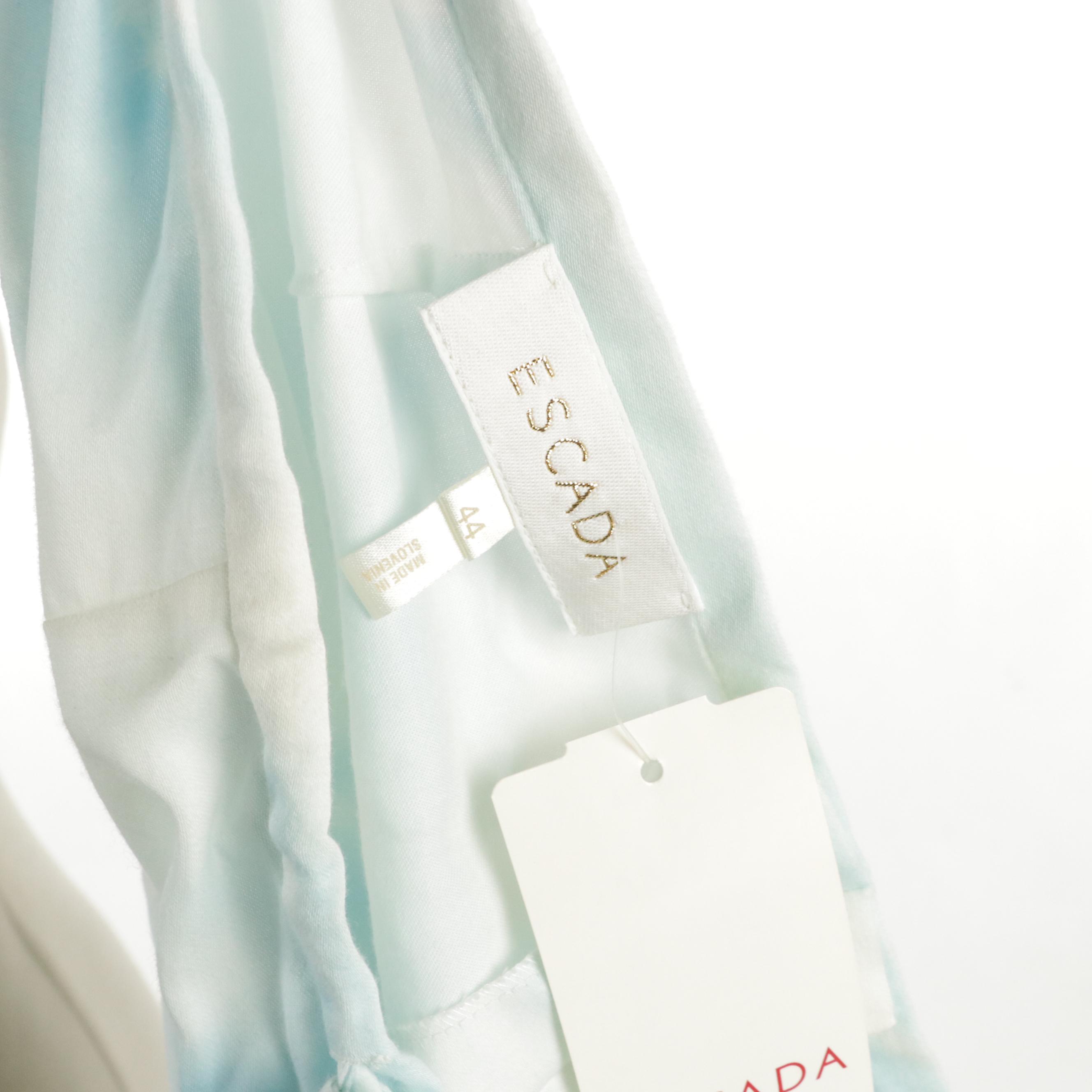 ETRO Printed Top and Escada Tropical Print Cotton Drawstring Pants with Tags