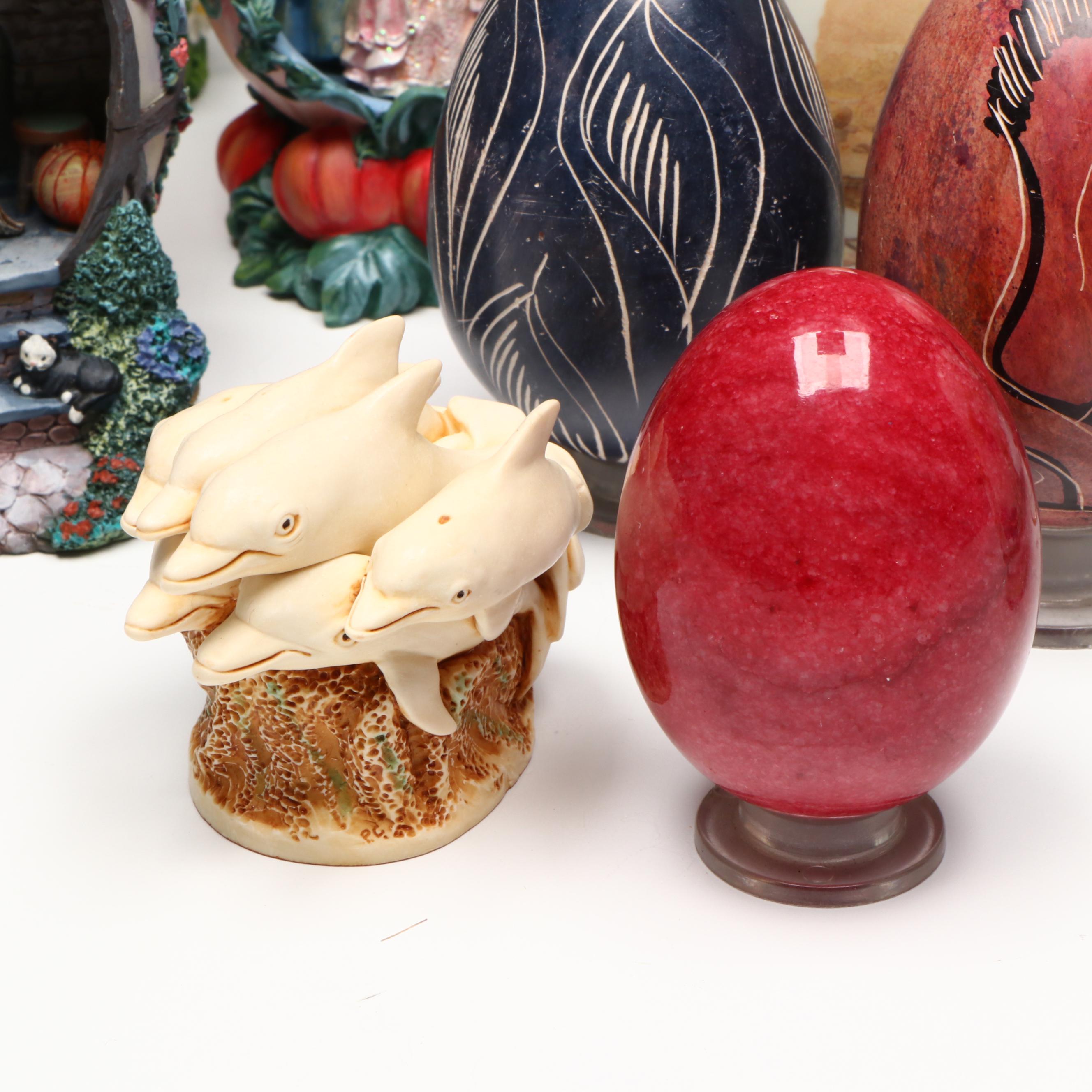 Lenox, Princeton Gallery, and More Decorative Porcelain and Resin Eggs