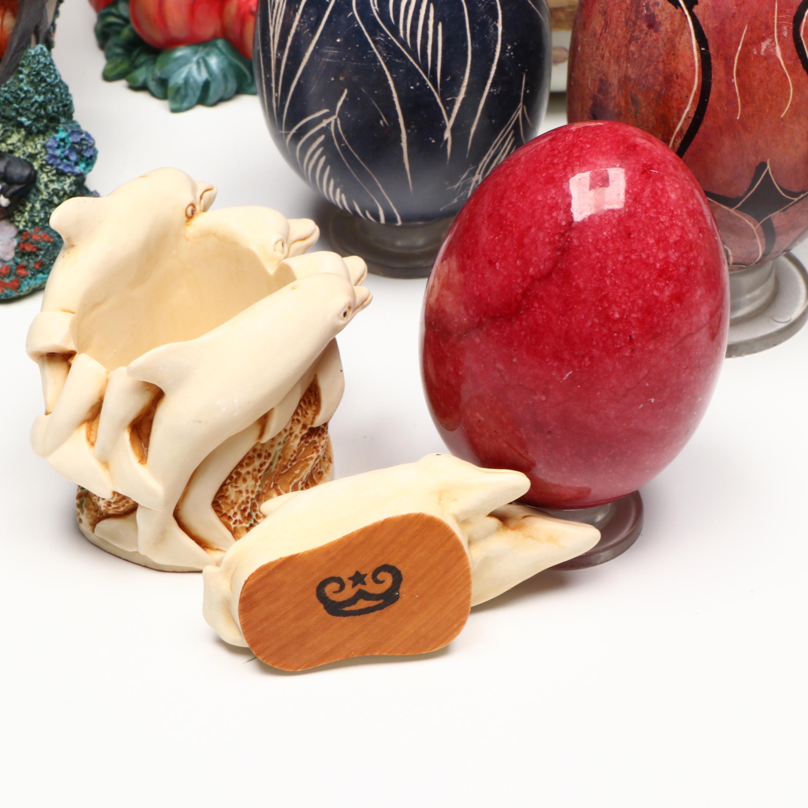 Lenox, Princeton Gallery, and More Decorative Porcelain and Resin Eggs