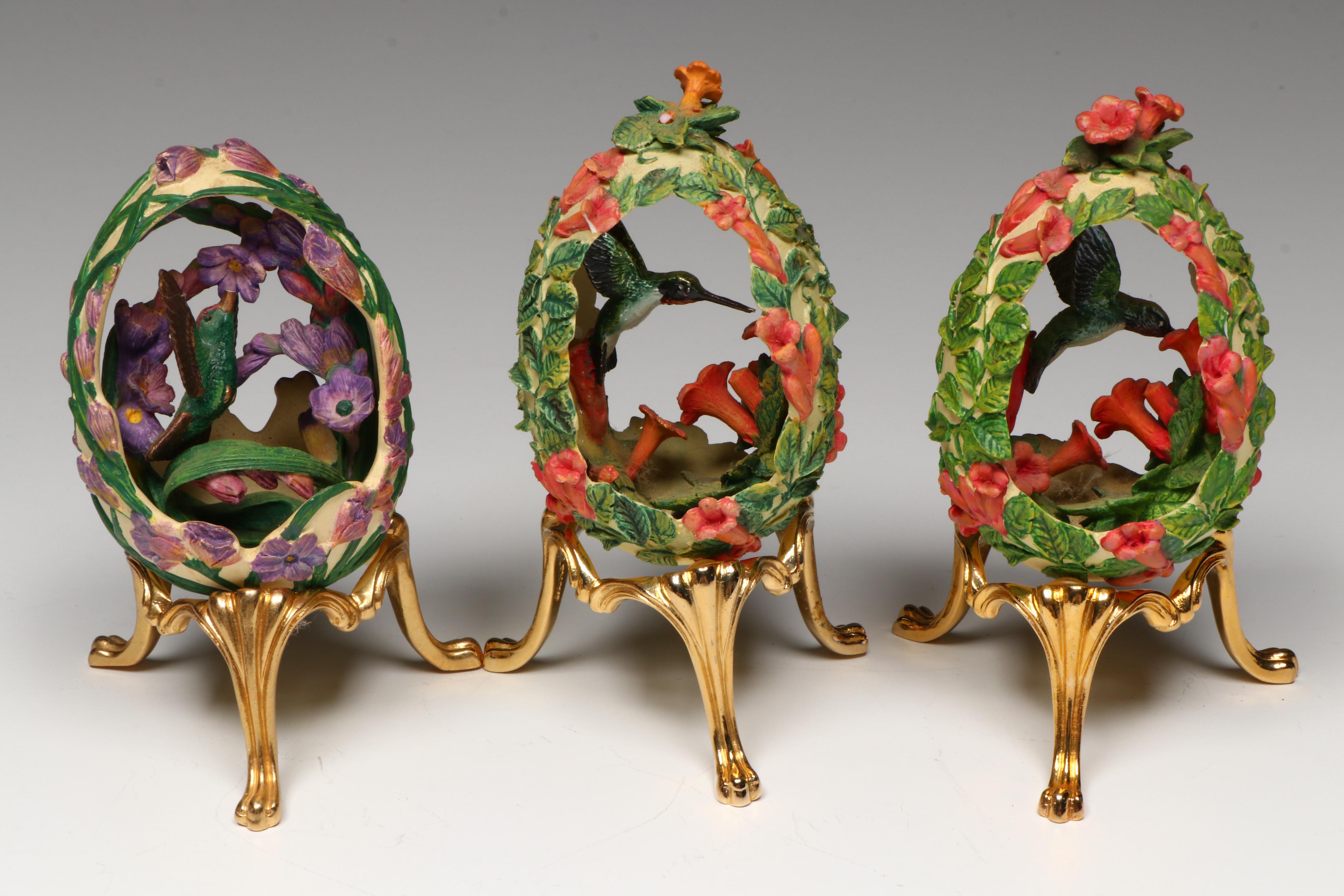 Lenox, Princeton Gallery, and More Decorative Porcelain and Resin Eggs