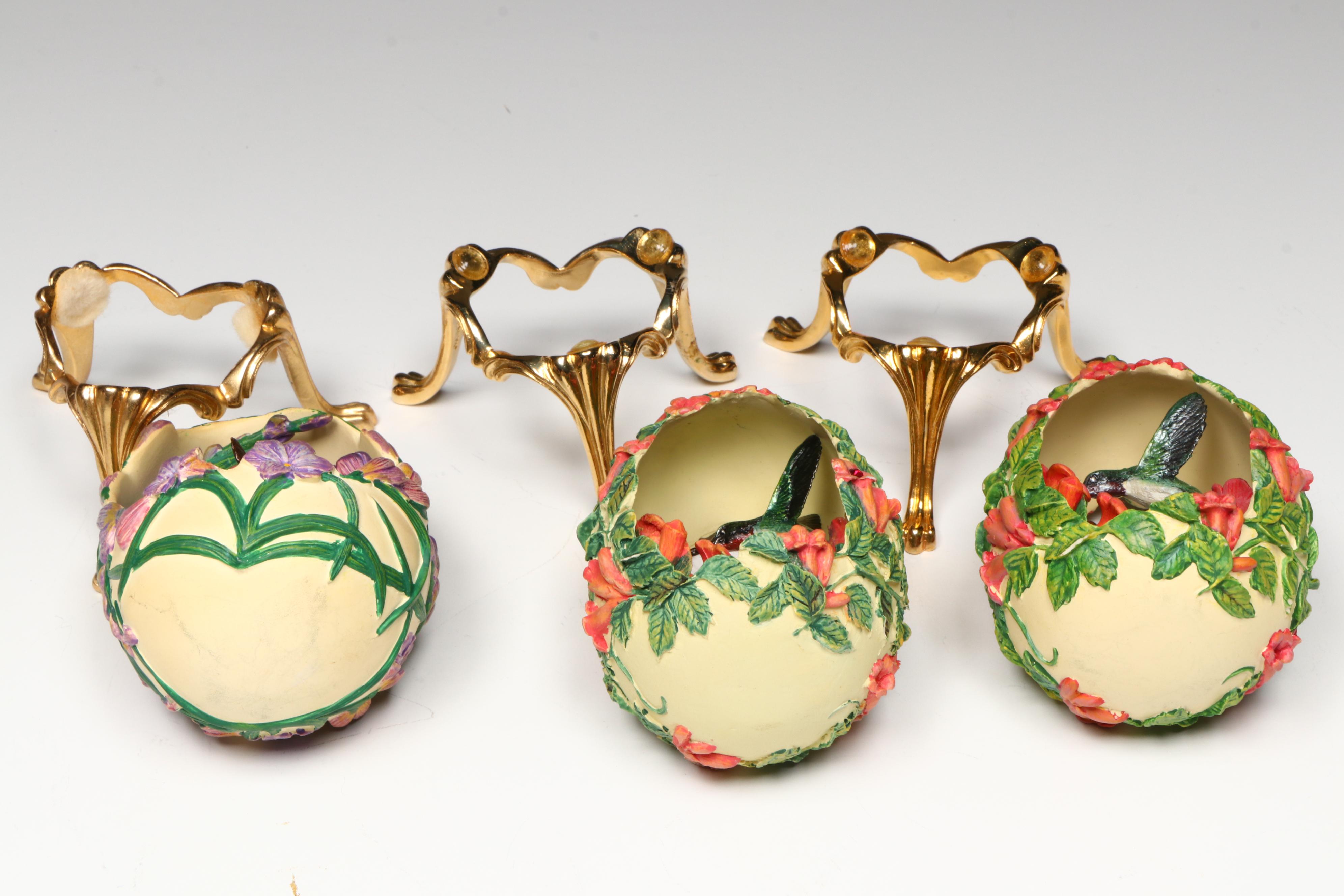 Lenox, Princeton Gallery, and More Decorative Porcelain and Resin Eggs