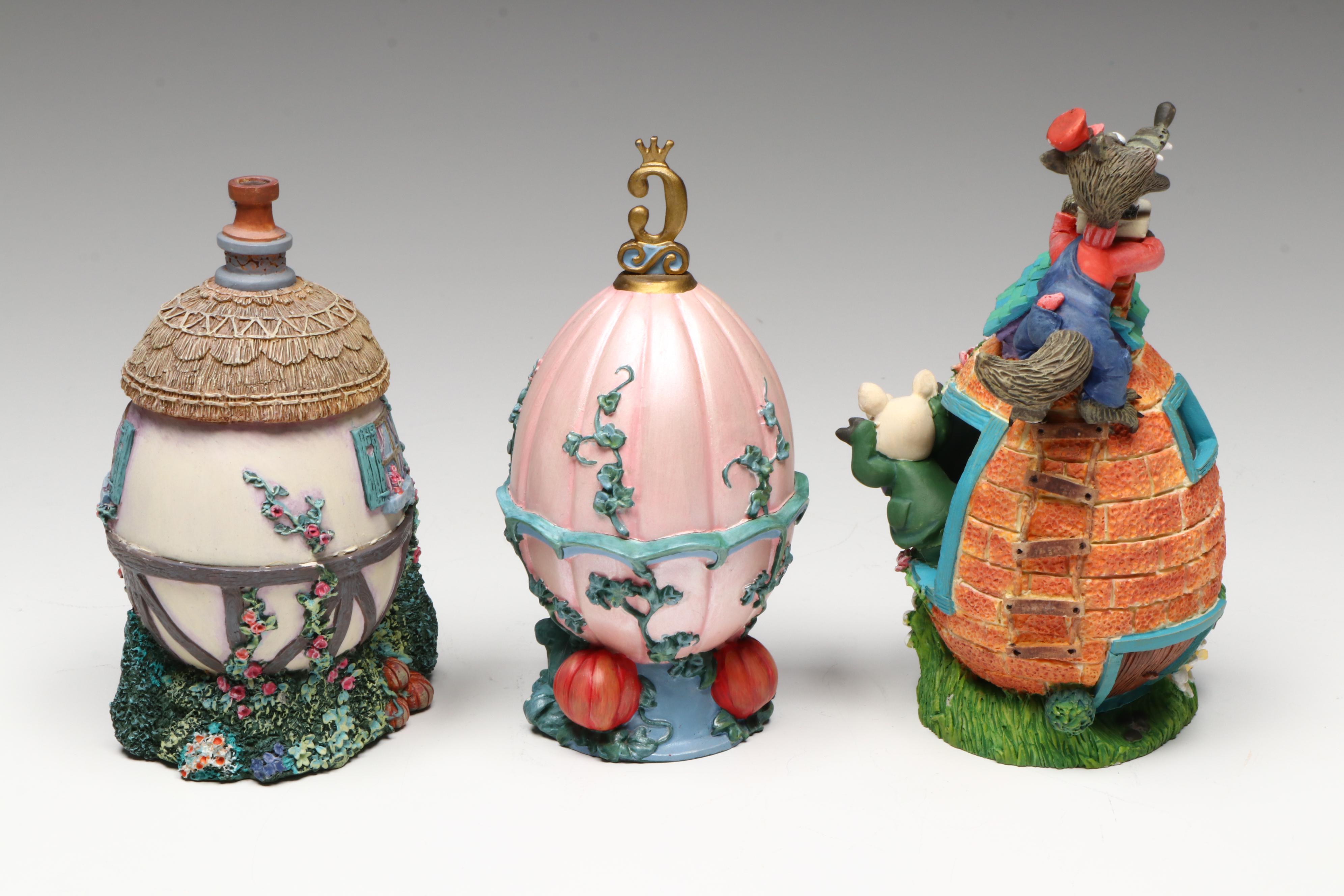 Lenox, Princeton Gallery, and More Decorative Porcelain and Resin Eggs