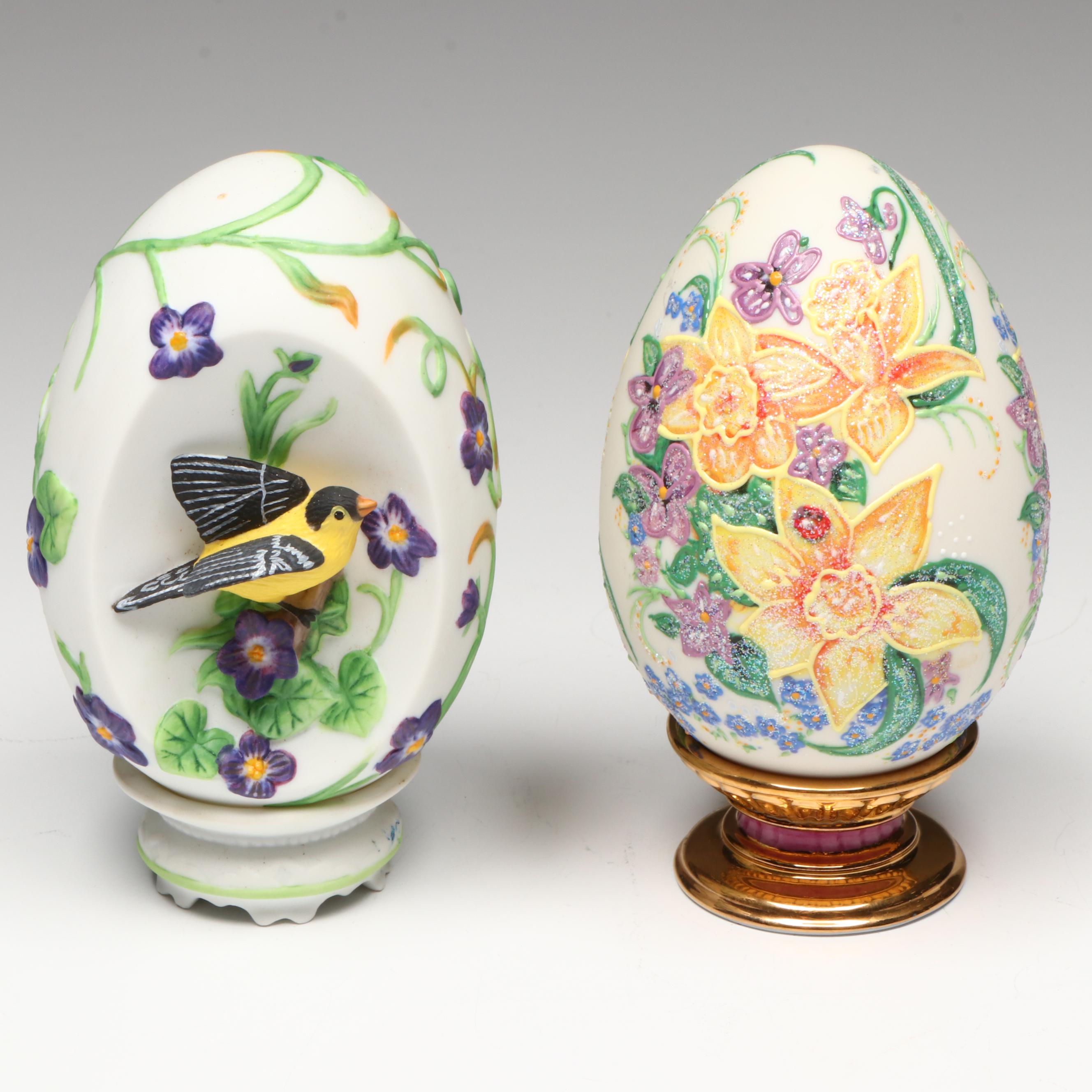 Lenox, Princeton Gallery, and More Decorative Porcelain and Resin Eggs