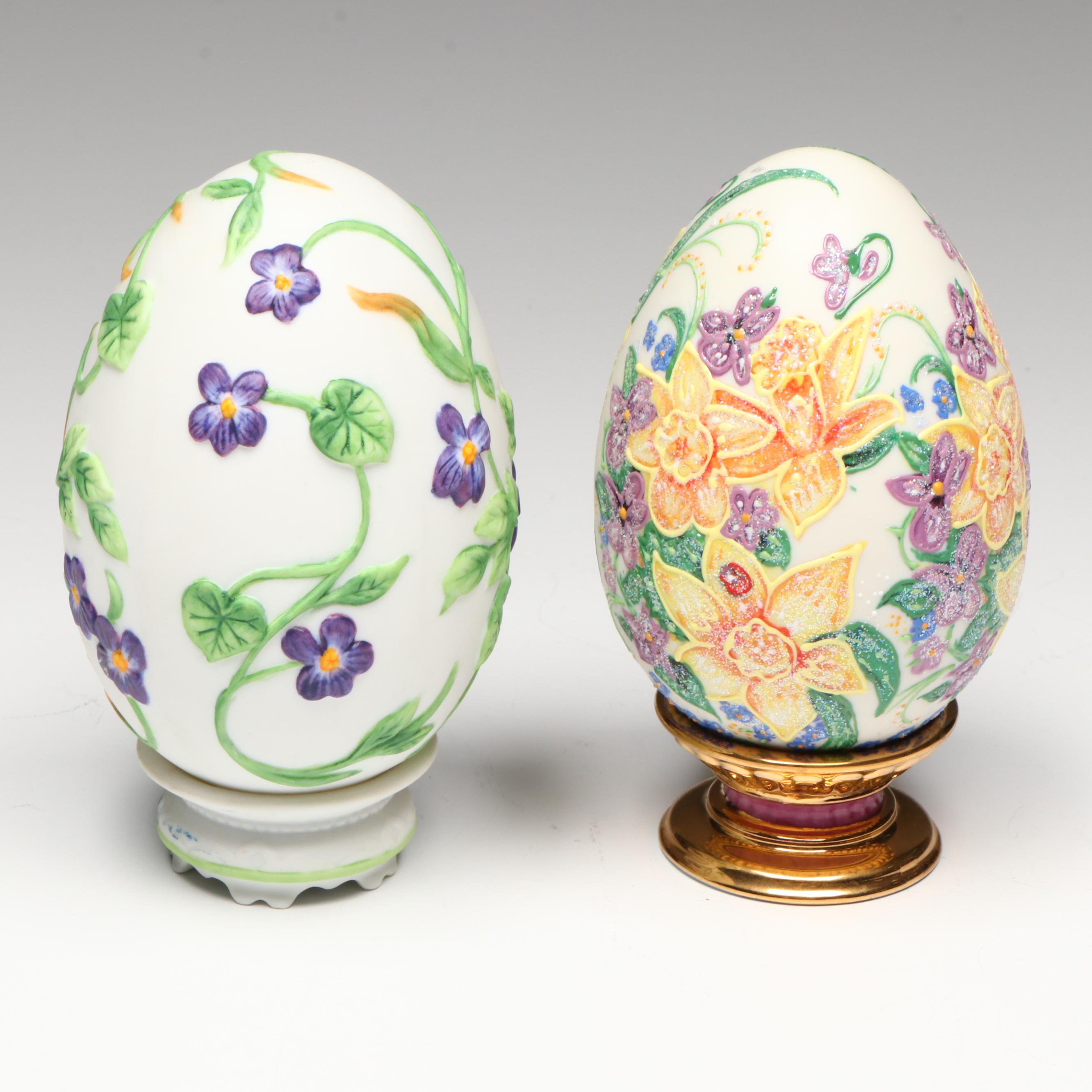 Lenox, Princeton Gallery, and More Decorative Porcelain and Resin Eggs