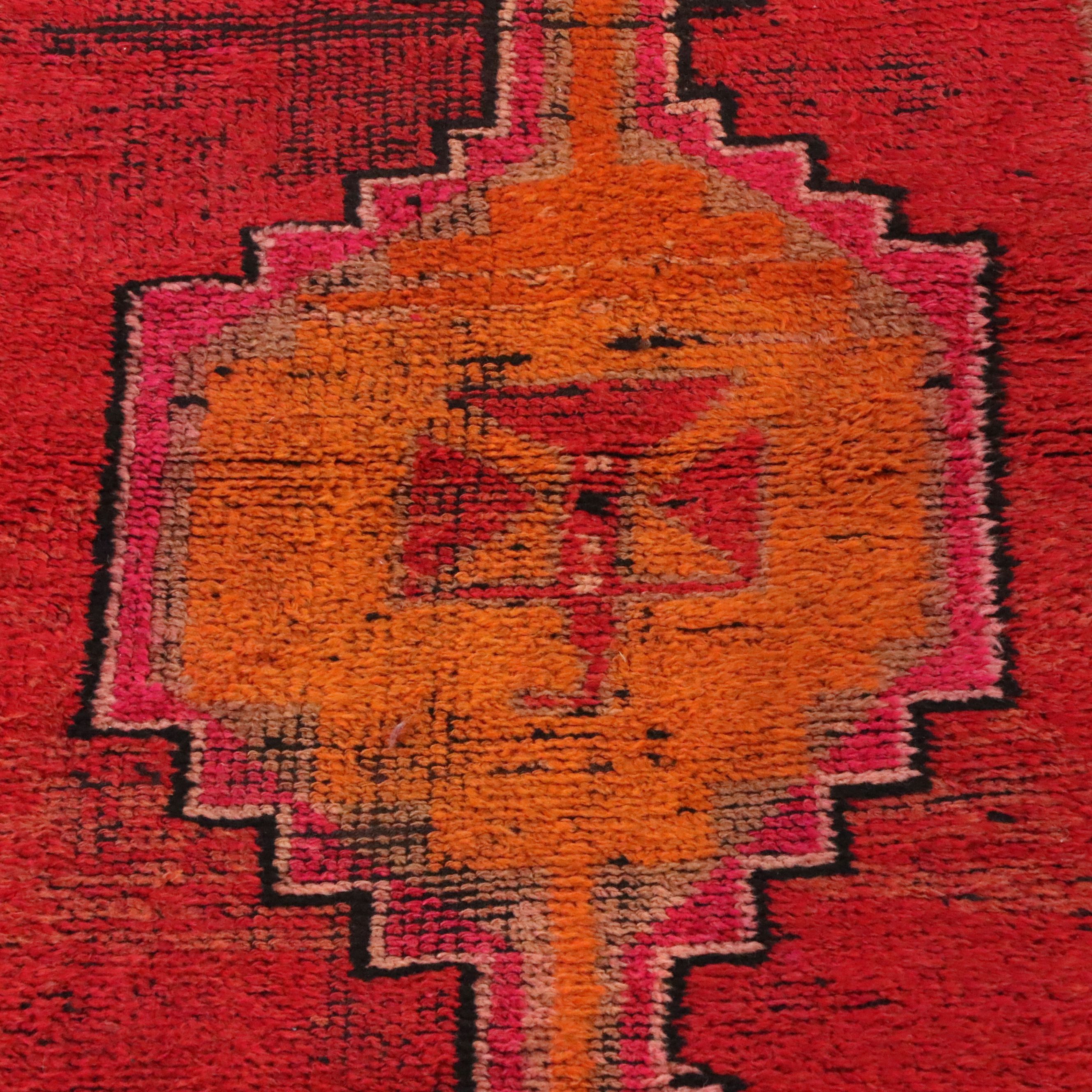 3'1 x 10'3 Hand-Knotted Turkish Village Long Rug