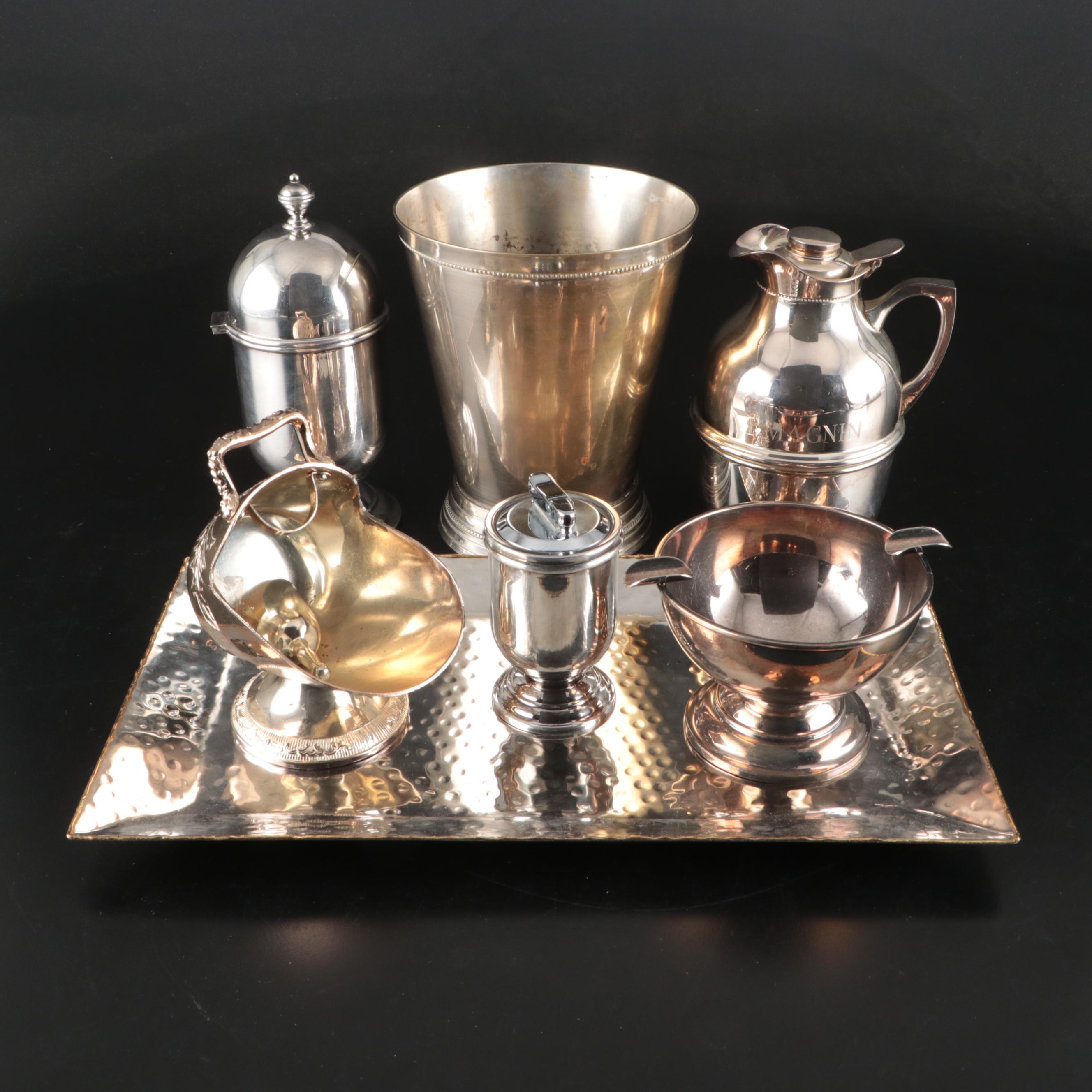 Godinger Hammered Rectangular Tray, Other Cigarette Accessories, Carafe, More