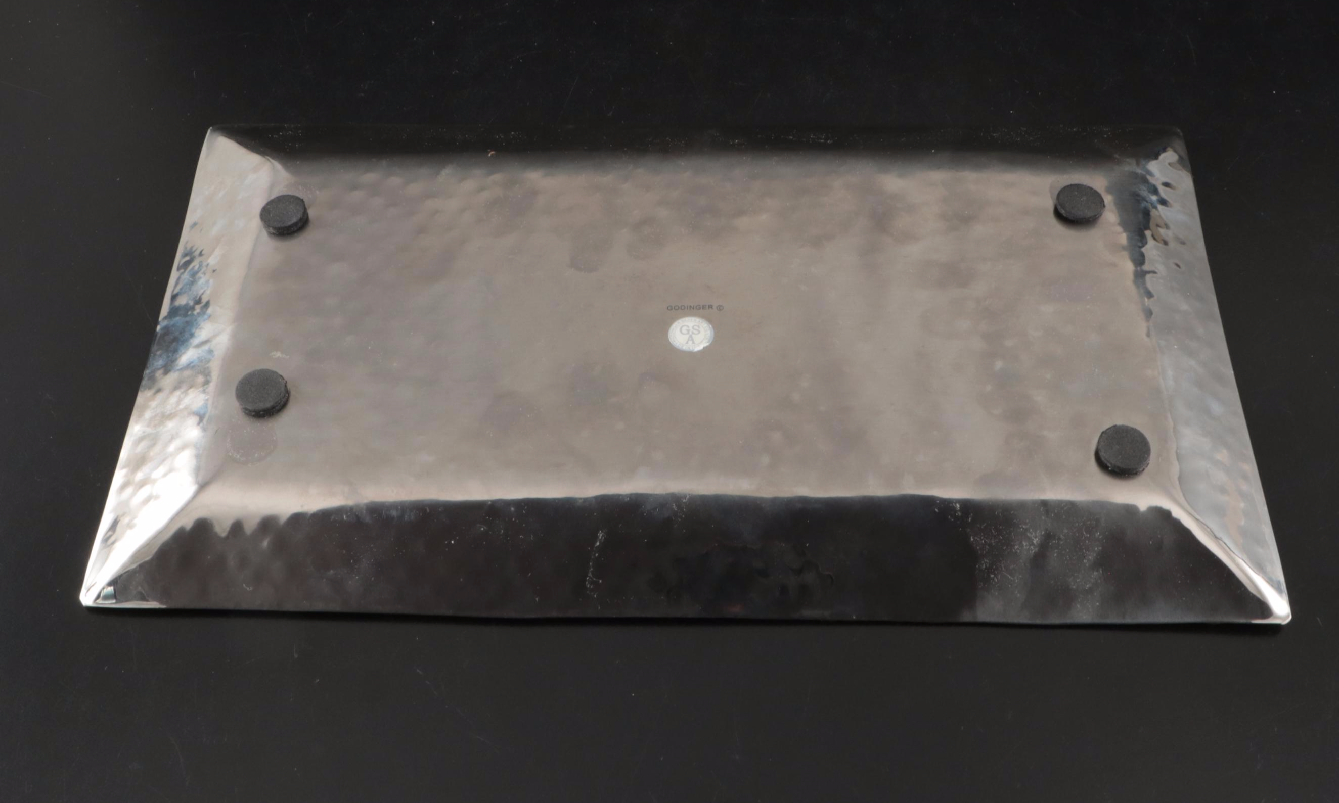 Godinger Hammered Rectangular Tray, Other Cigarette Accessories, Carafe, More