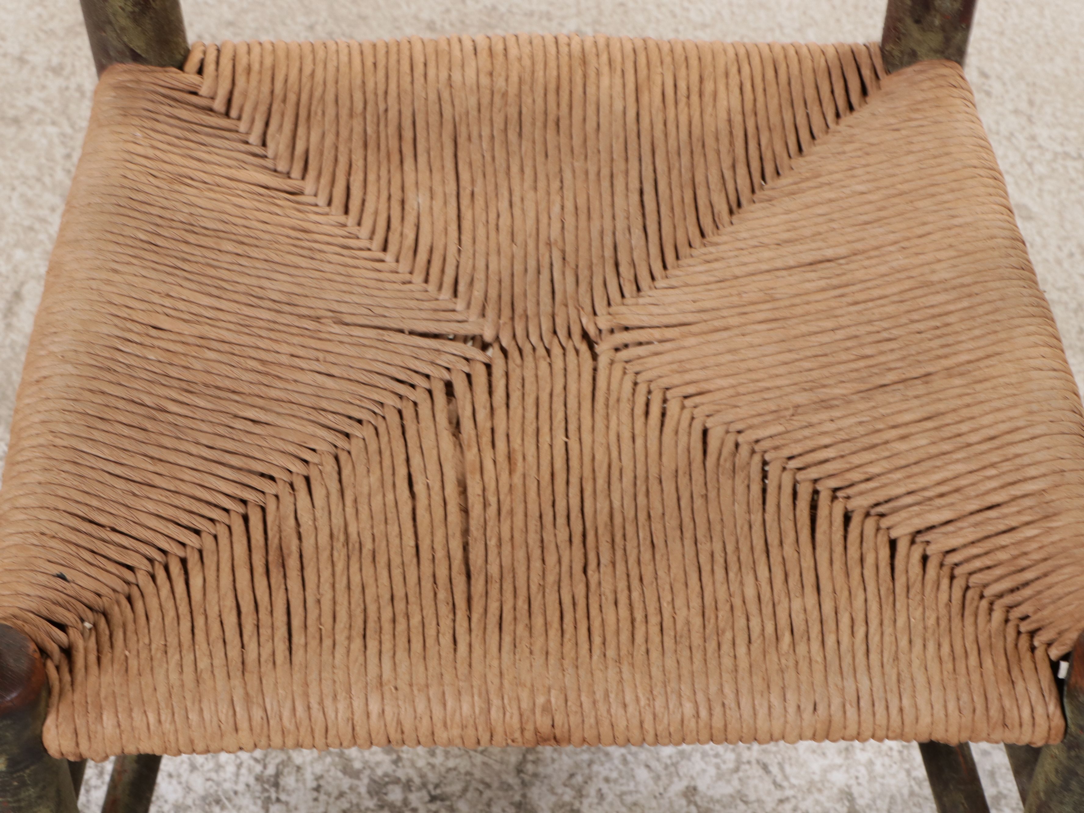 Three Early American Style Ladder Back Side Chairs