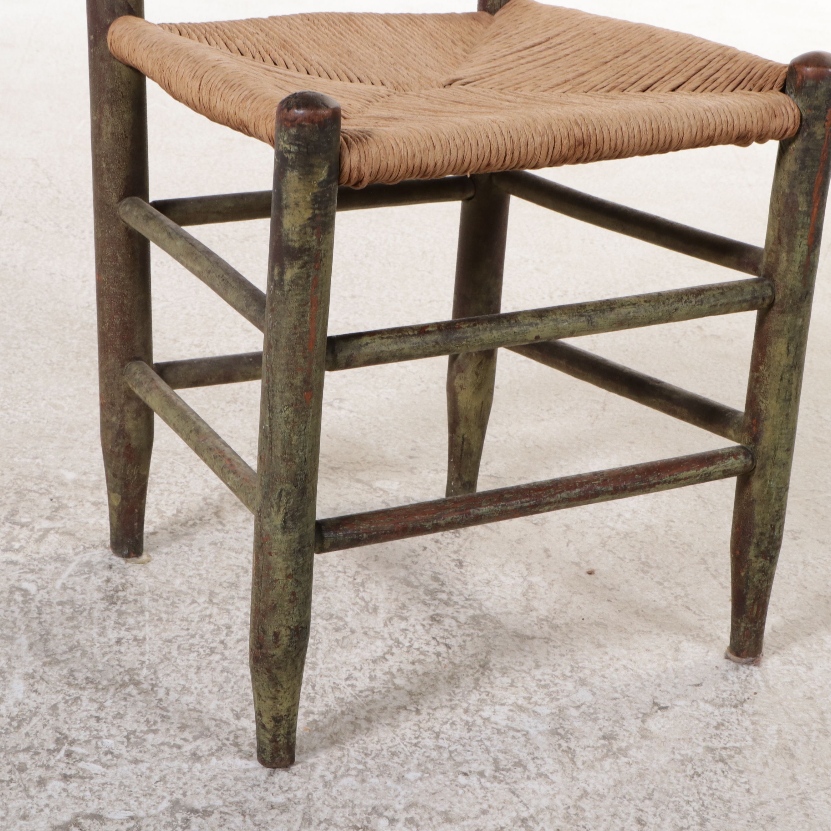 Three Early American Style Ladder Back Side Chairs