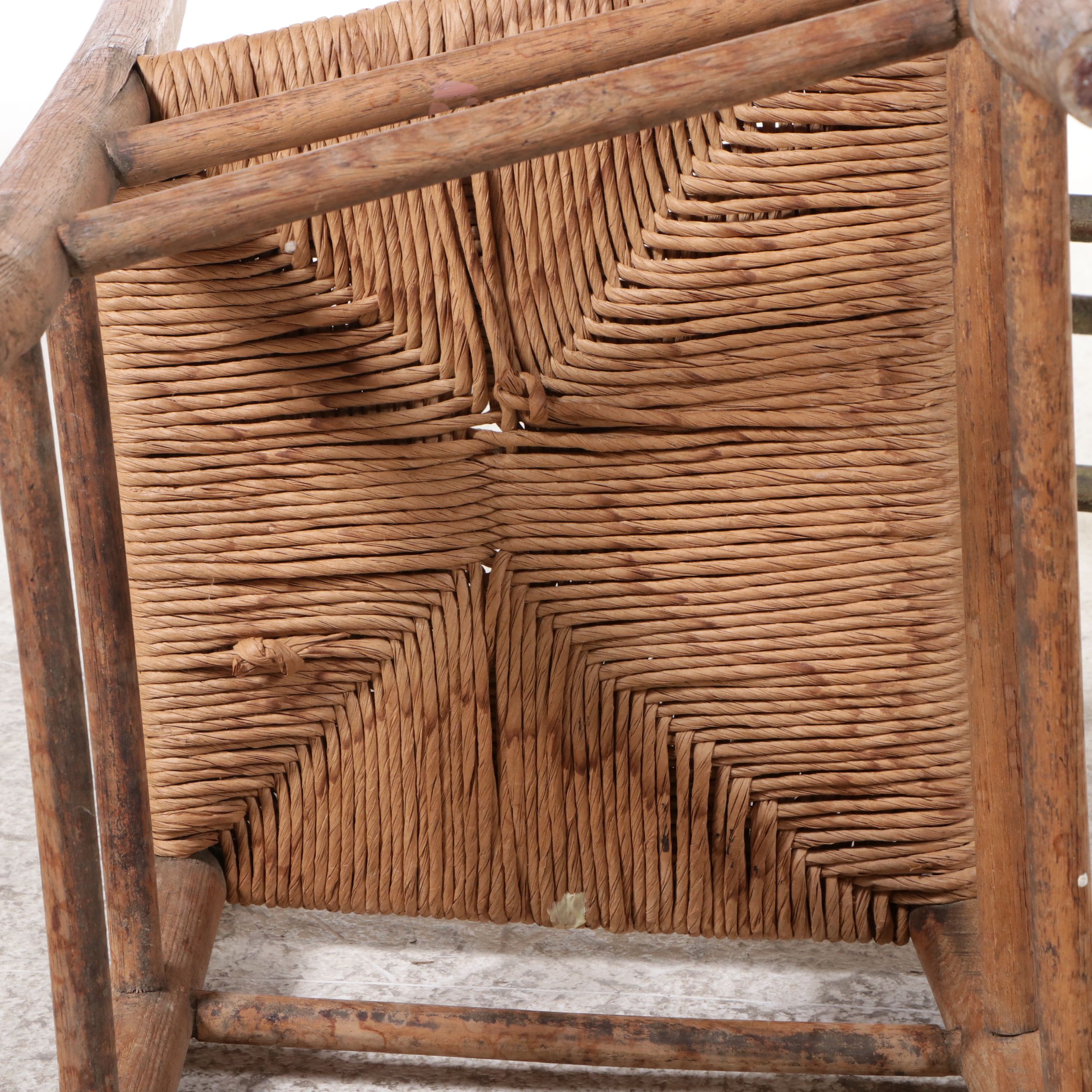 Three Early American Style Ladder Back Side Chairs