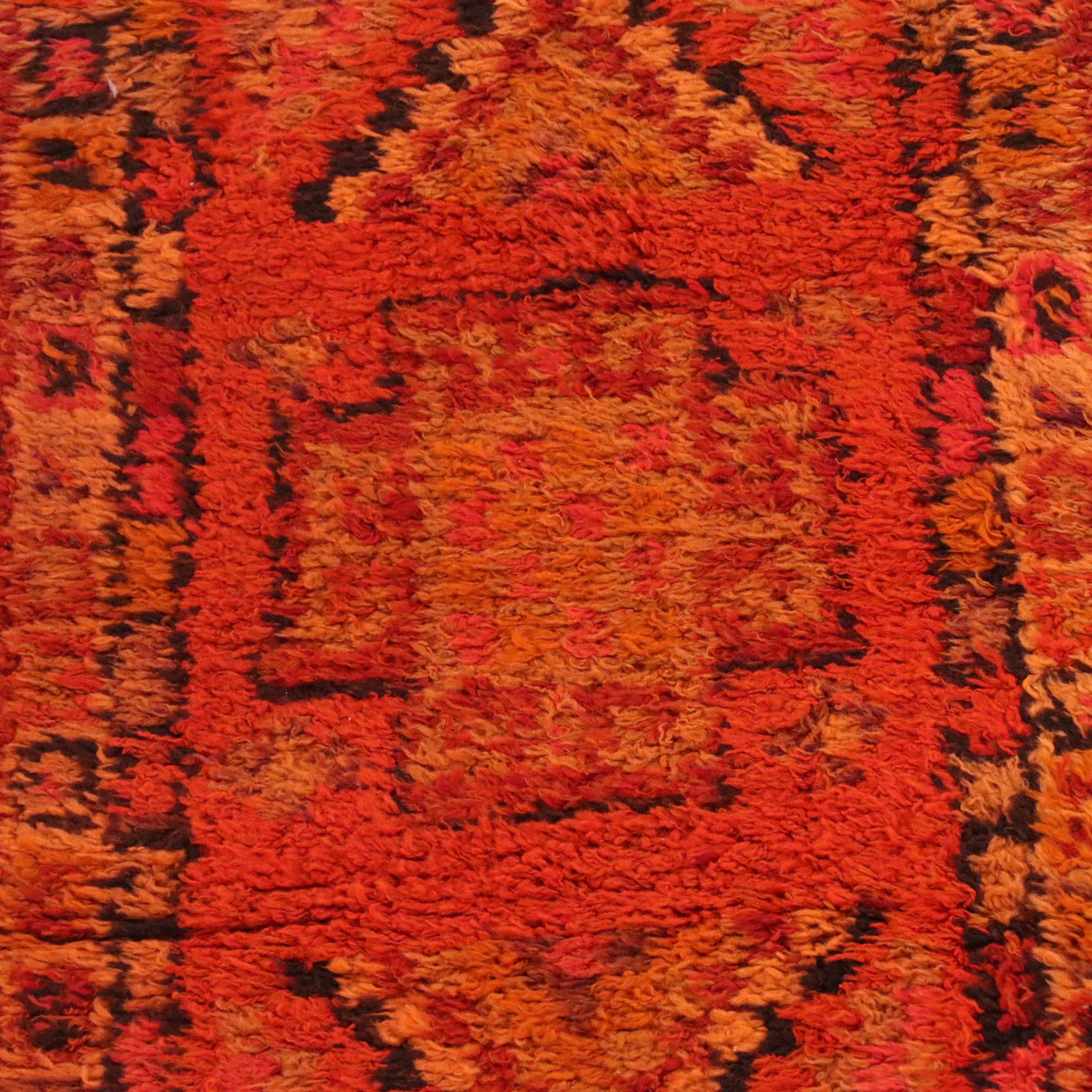 2'8 x 10'10 Hand-Knotted Turkish Village Carpet Runner