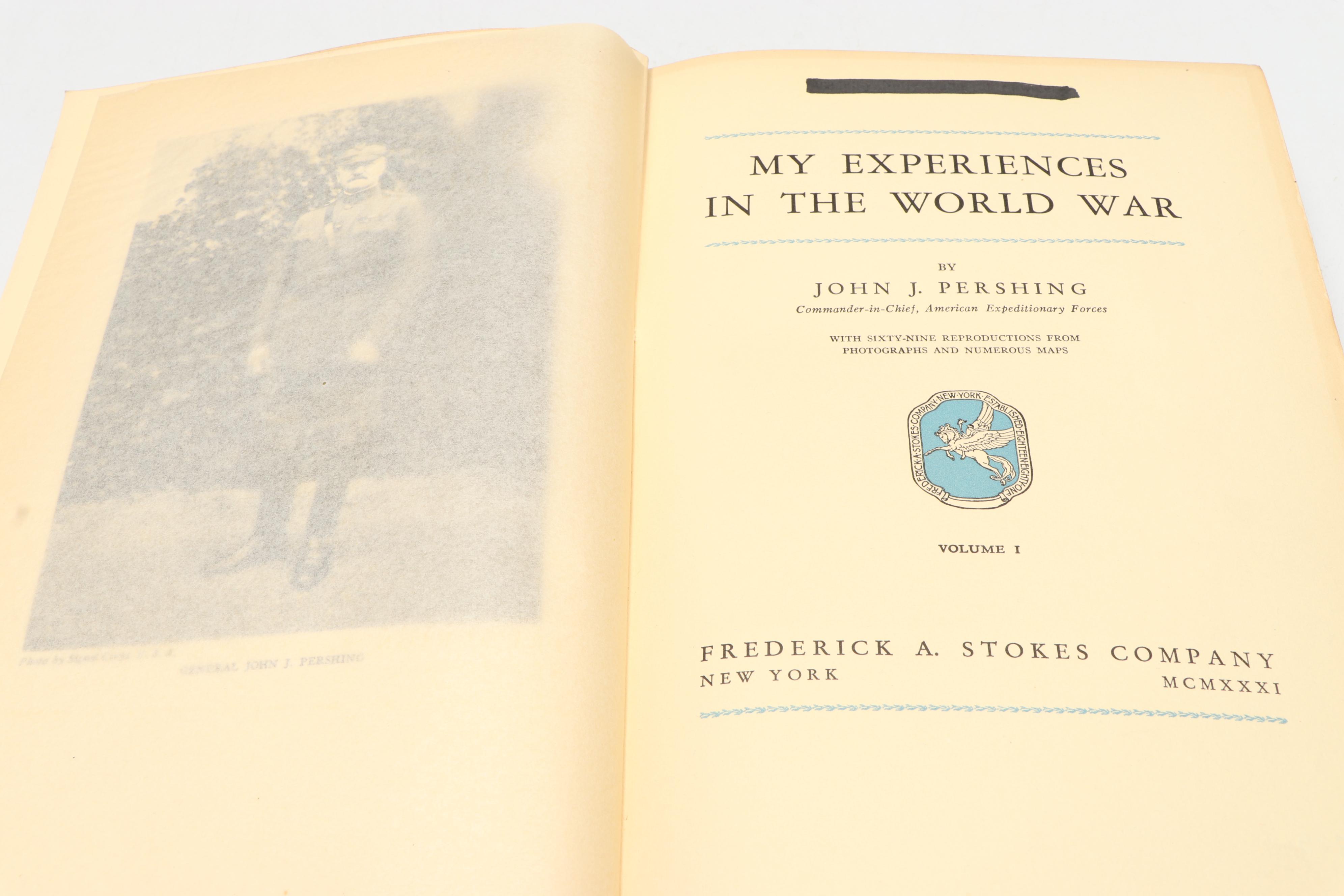 Author's Autograph Edition "My Experiences in the World War" by John J. Pershing