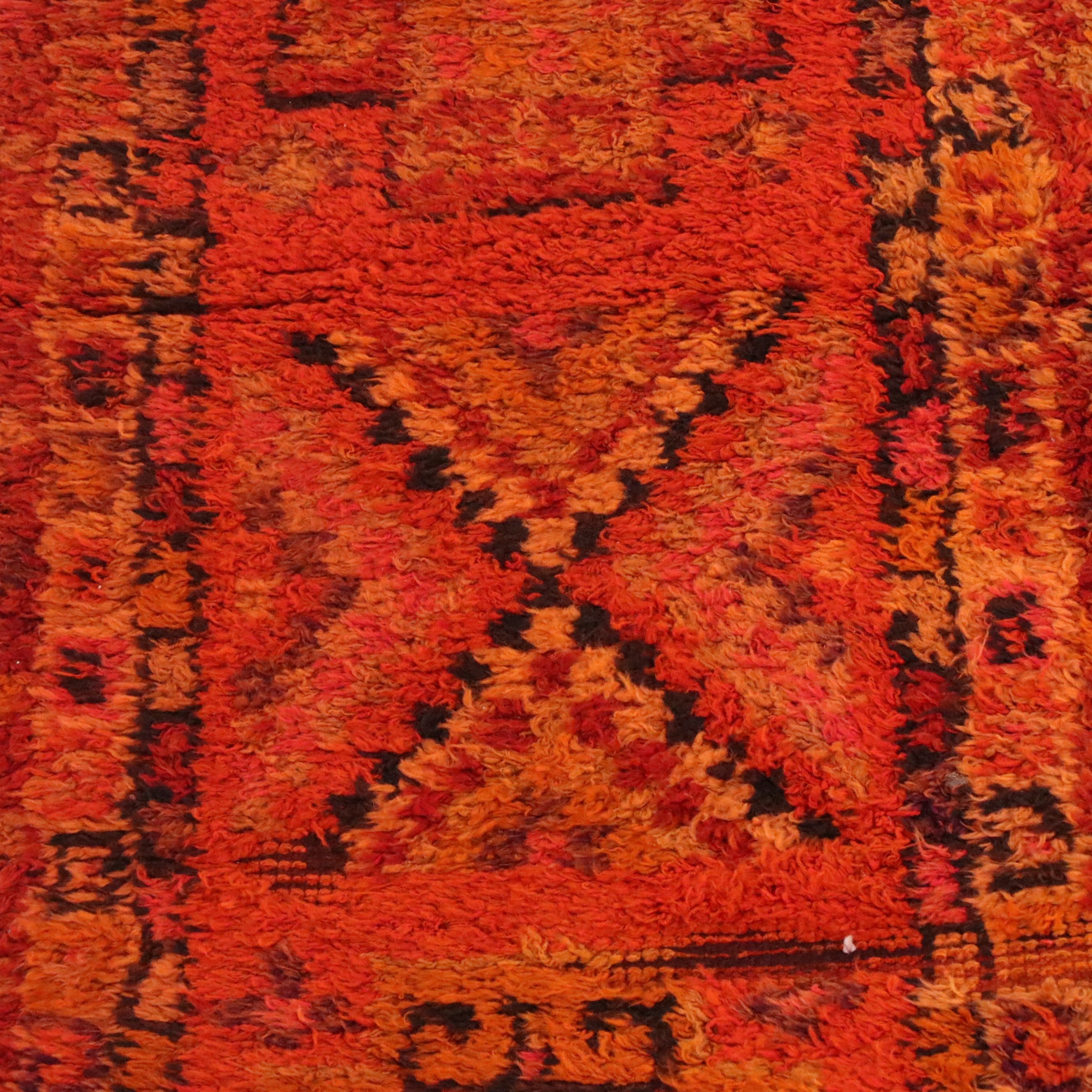 2'8 x 10'10 Hand-Knotted Turkish Village Carpet Runner