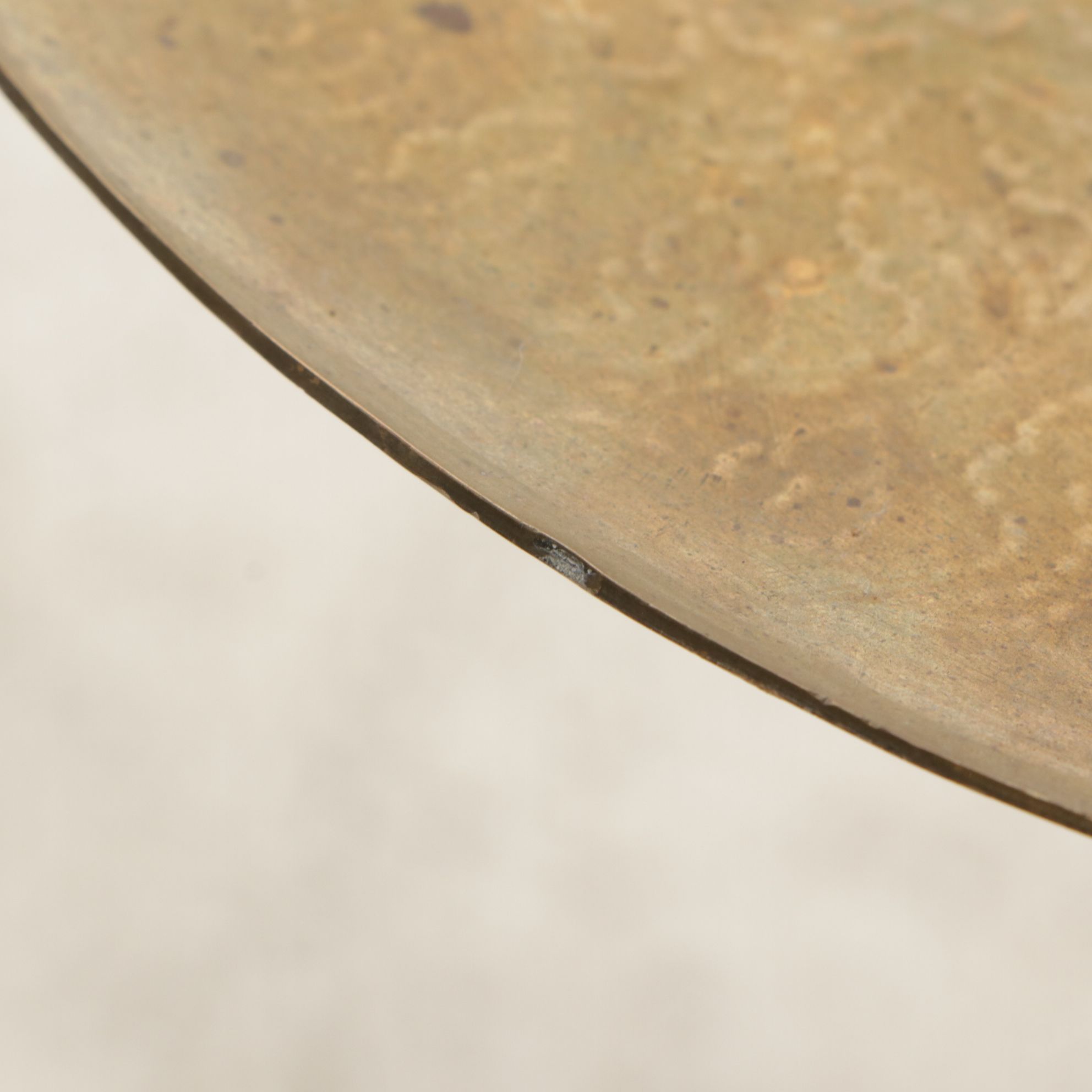 Moroccan Style Etched Brass Pillar Candle Holder