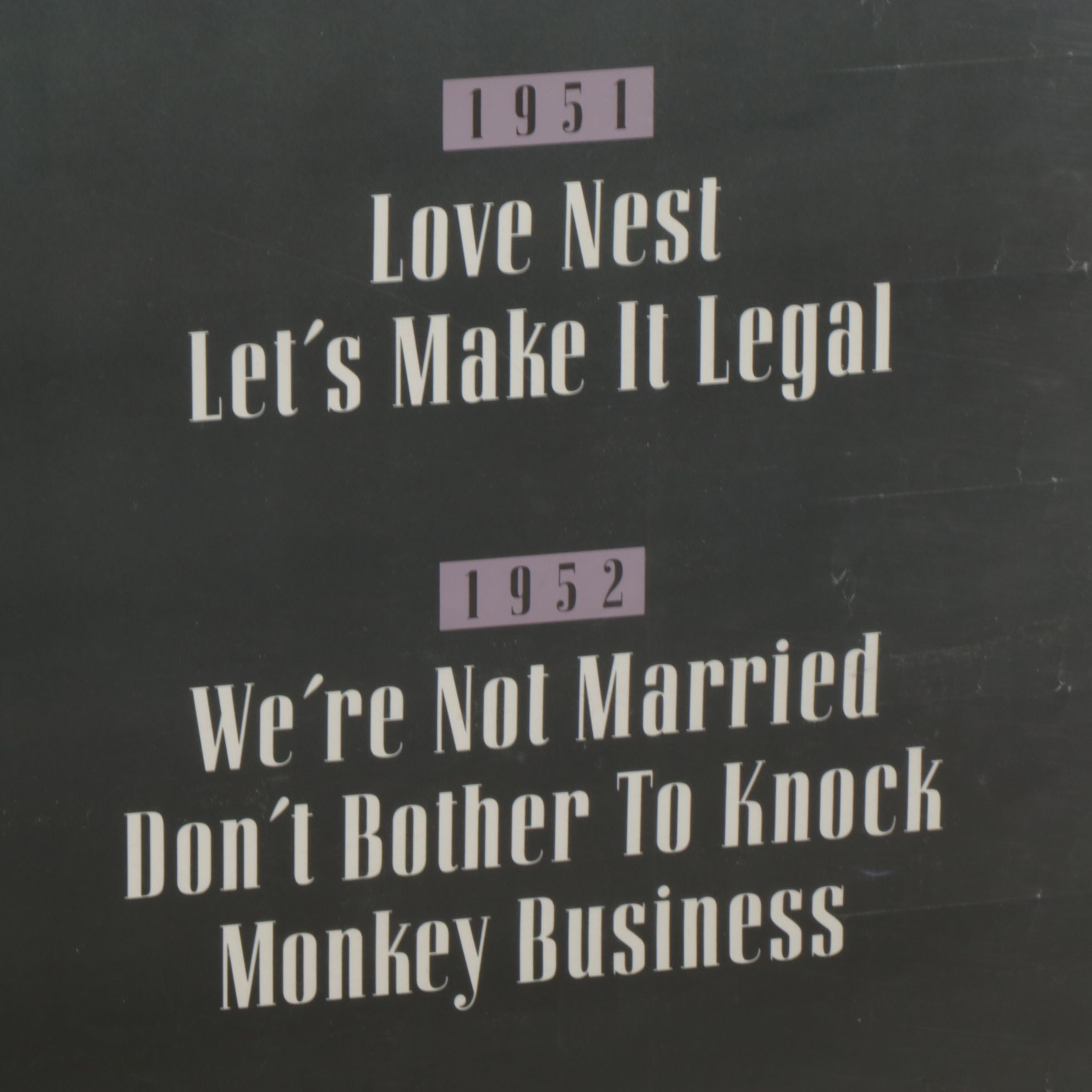 Offset Lithograph Poster of Marilyn Monroe's Iconic 30 Year Movie Career, 1992