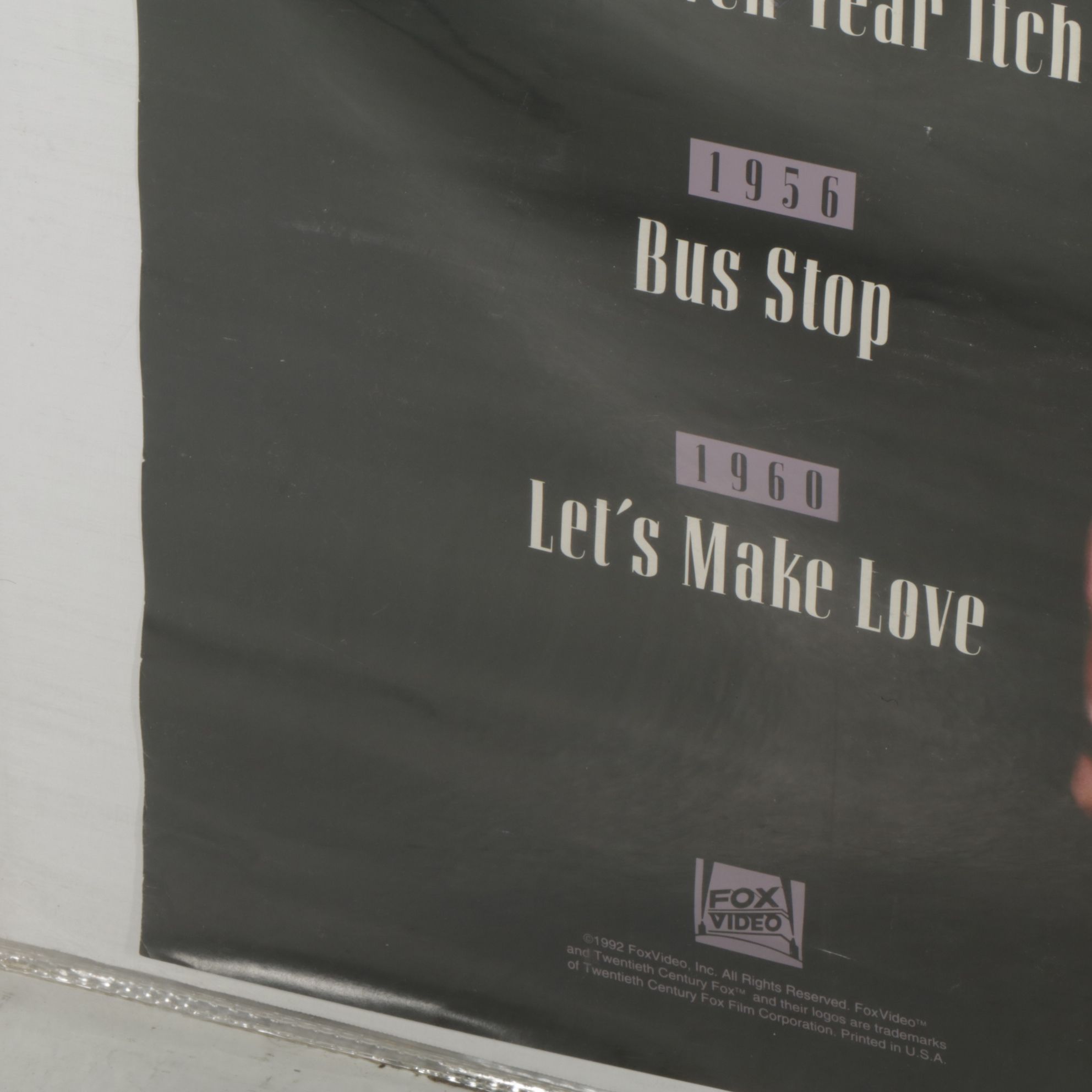 Offset Lithograph Poster of Marilyn Monroe's Iconic 30 Year Movie Career, 1992