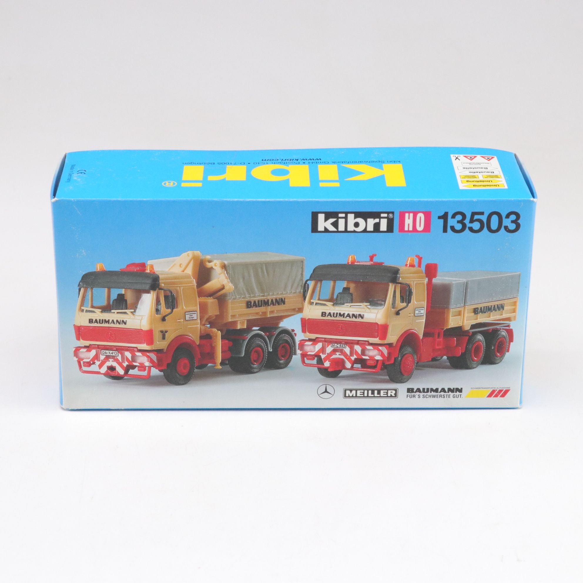 Ten Kibri HO Scale Model Construction and Work Trucks