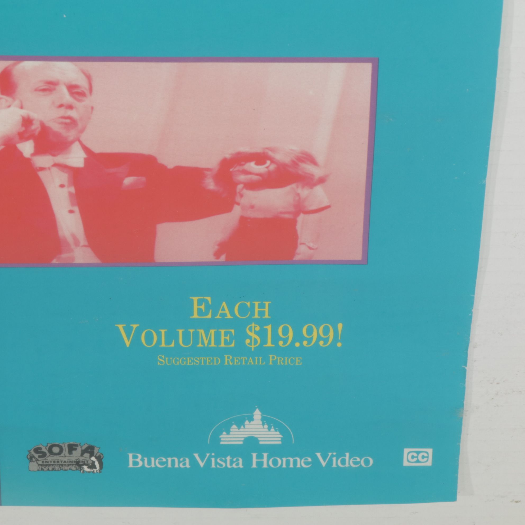Advertising Poster for VHS and Laserdisc Release of "The Ed Sullivan Show", 1992