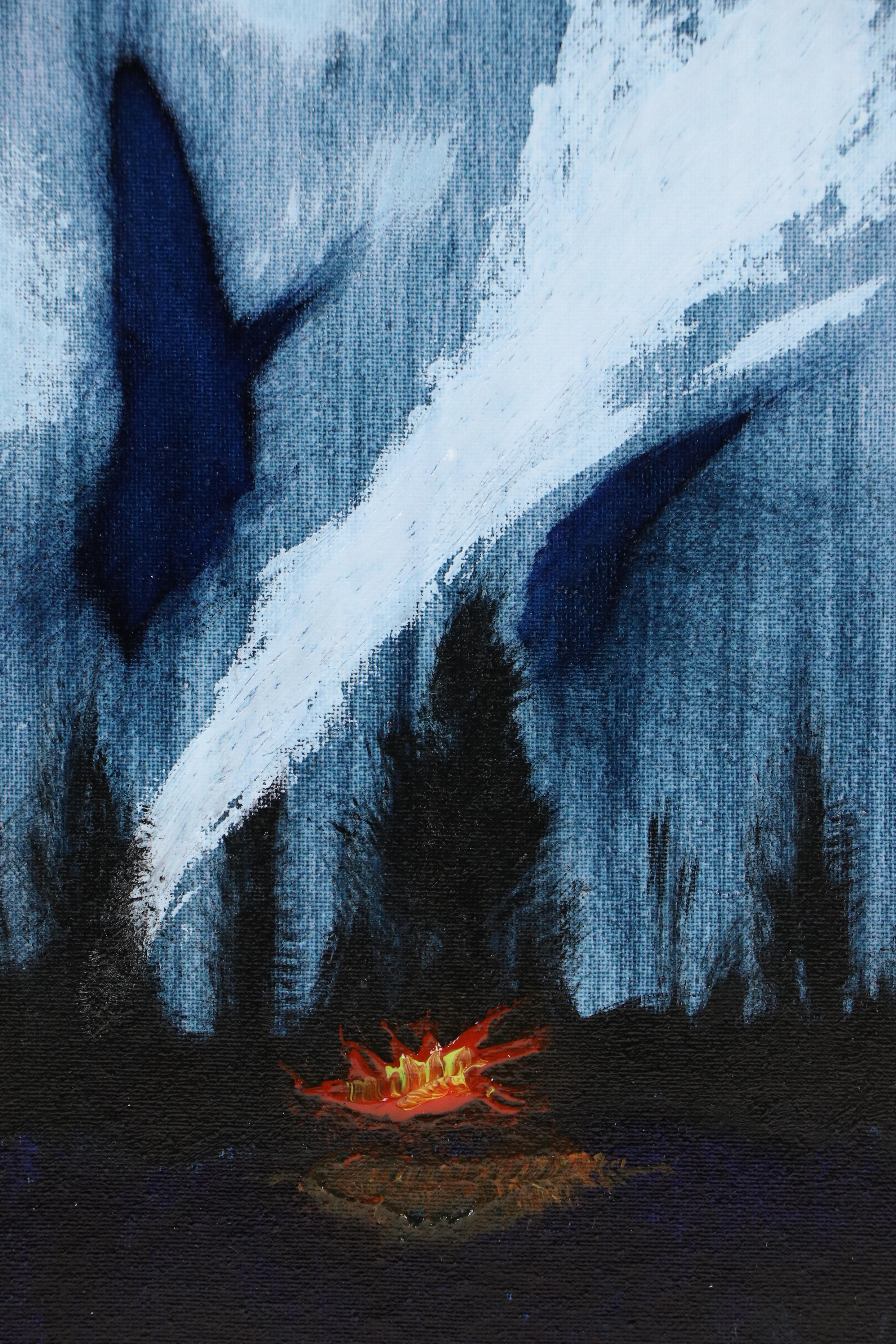 R. Balsbaugh Stylized Acrylic Paintings of Campfire and More, 2025