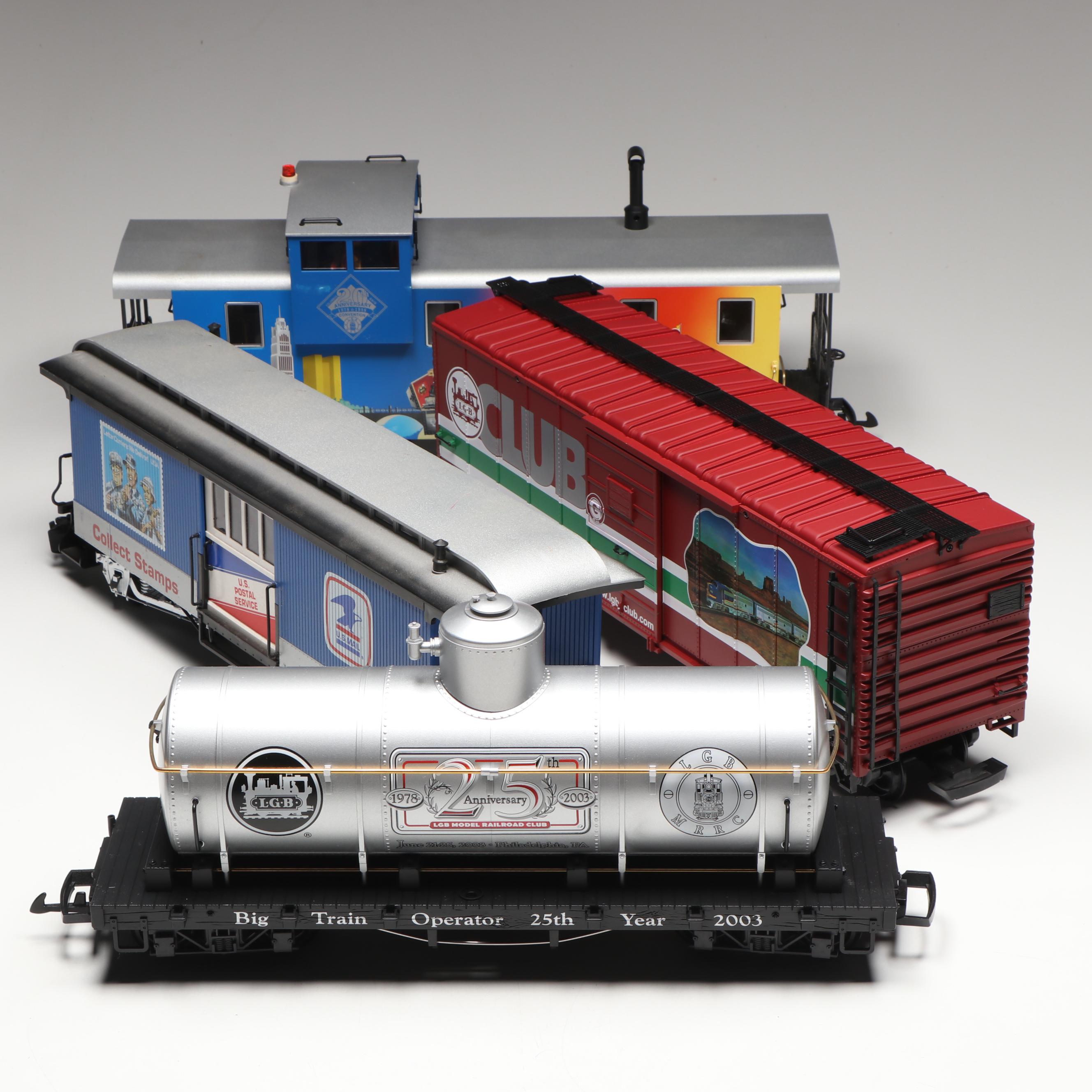LGB G Scale 42918 2010 Club Boxcar, U.S. Postal Service Car and More