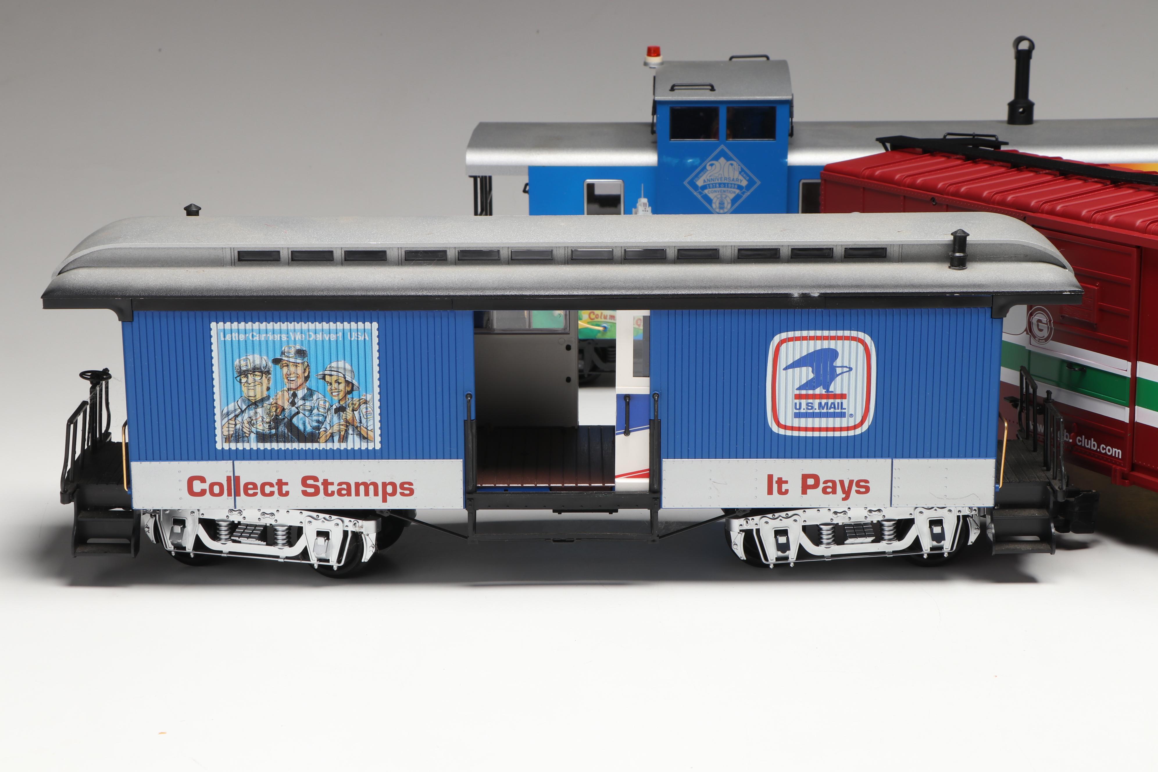LGB G Scale 42918 2010 Club Boxcar, U.S. Postal Service Car and More