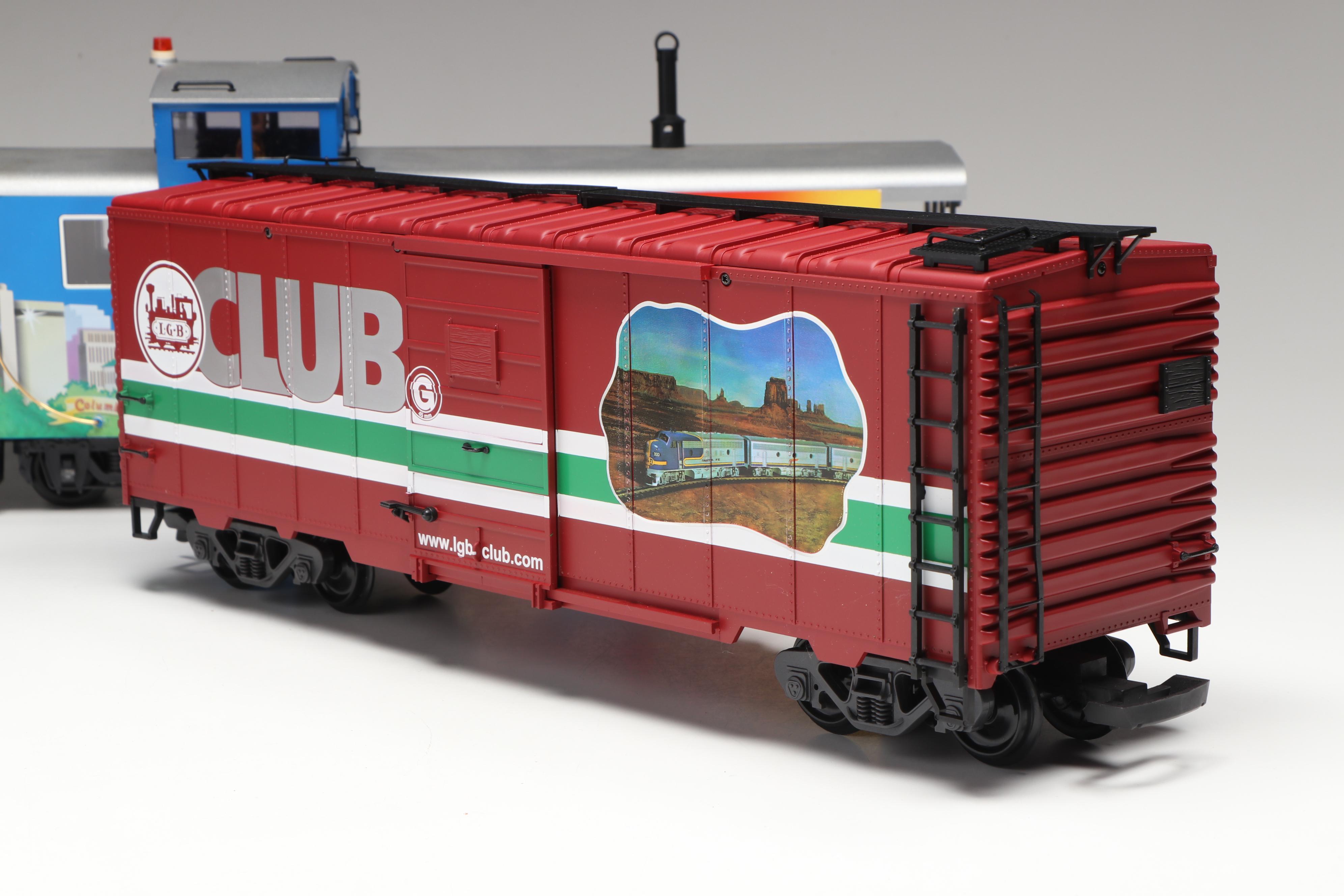 LGB G Scale 42918 2010 Club Boxcar, U.S. Postal Service Car and More