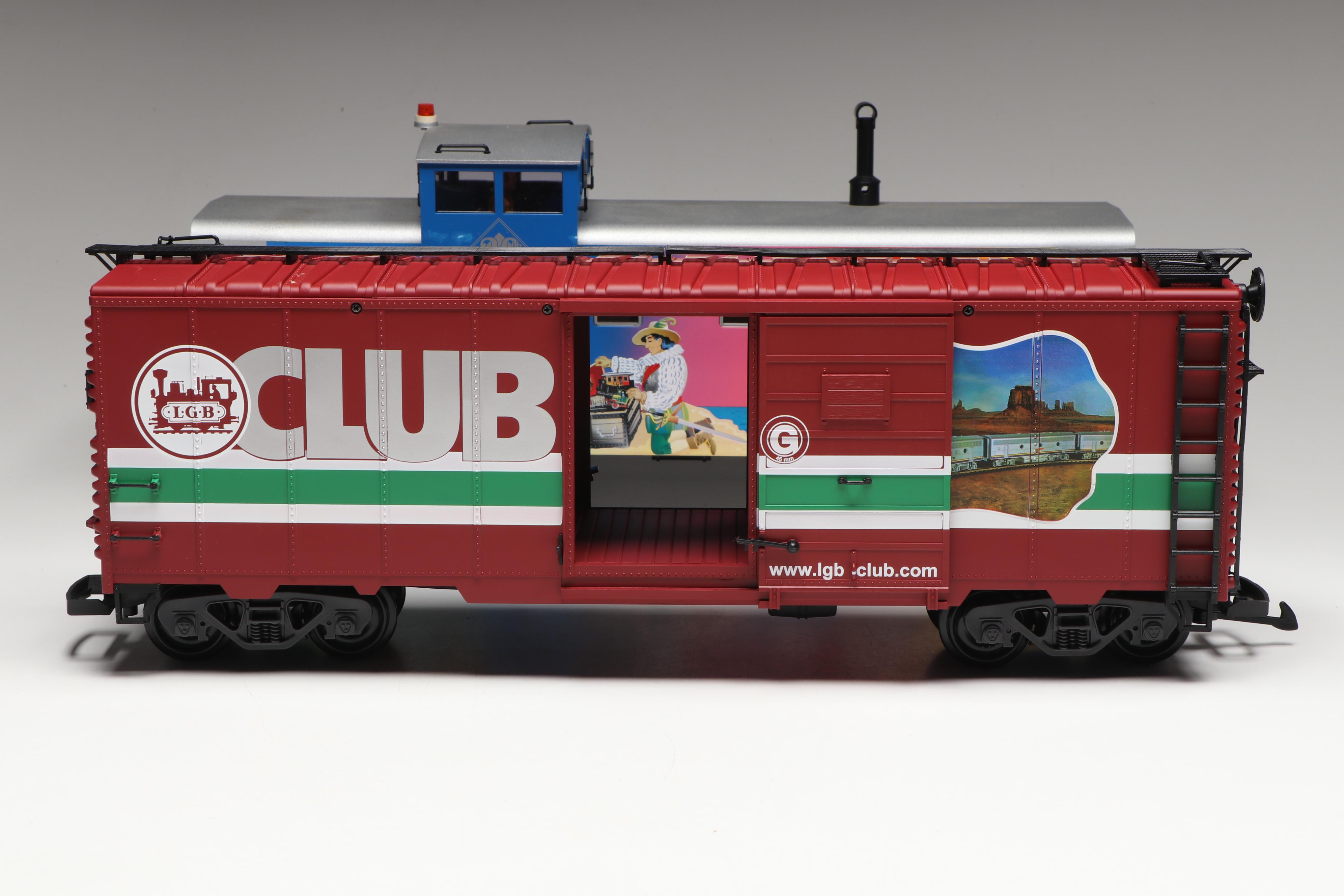 LGB G Scale 42918 2010 Club Boxcar, U.S. Postal Service Car and More