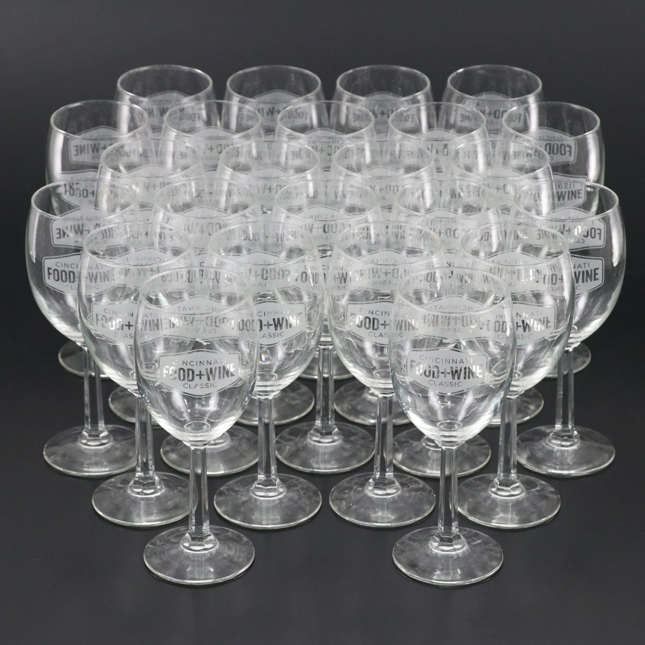 Libbey Cincinnati Food + Wine Classic Glass Goblets