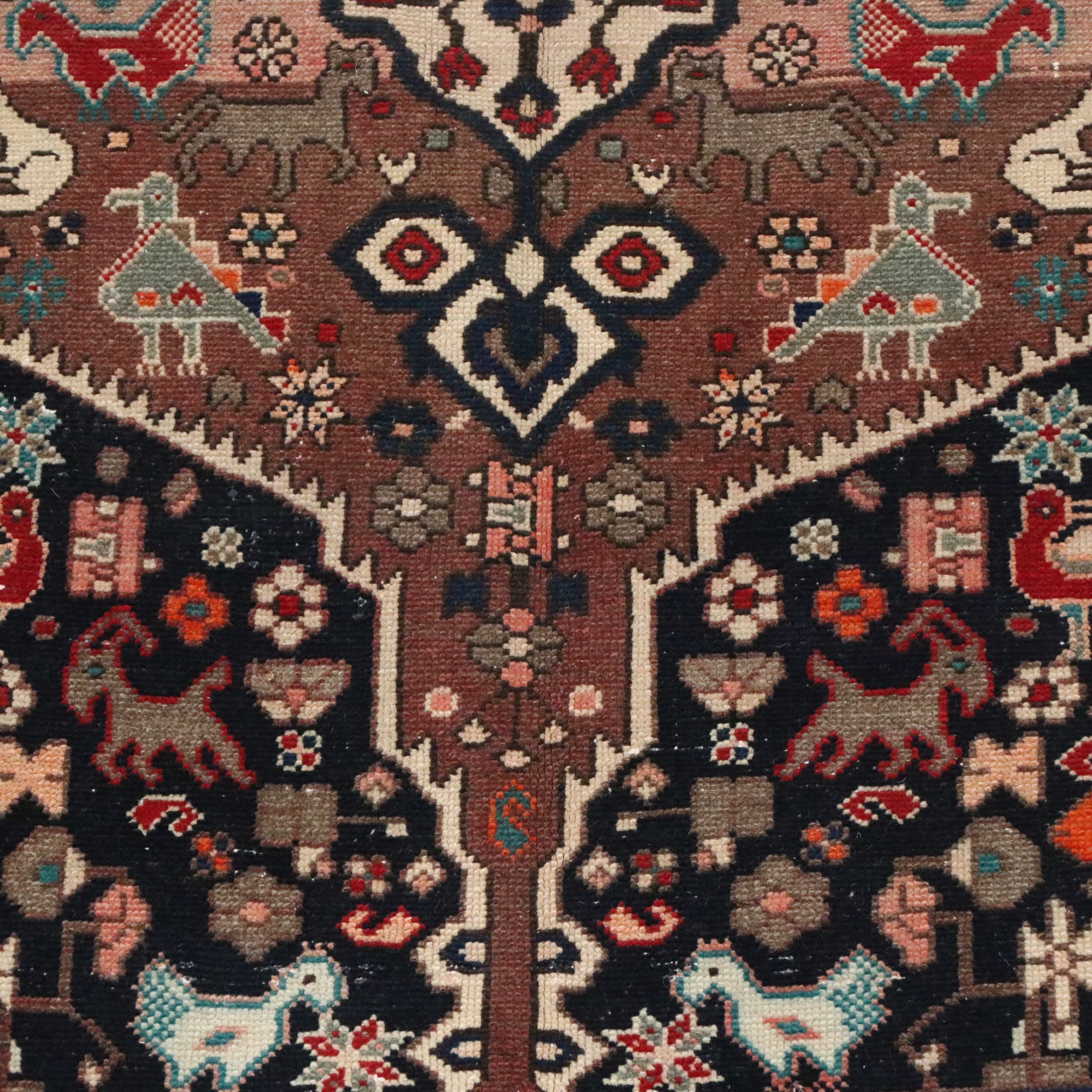 5'4 x 9'8 Hand-Knotted Persian Hamadan Area Rug