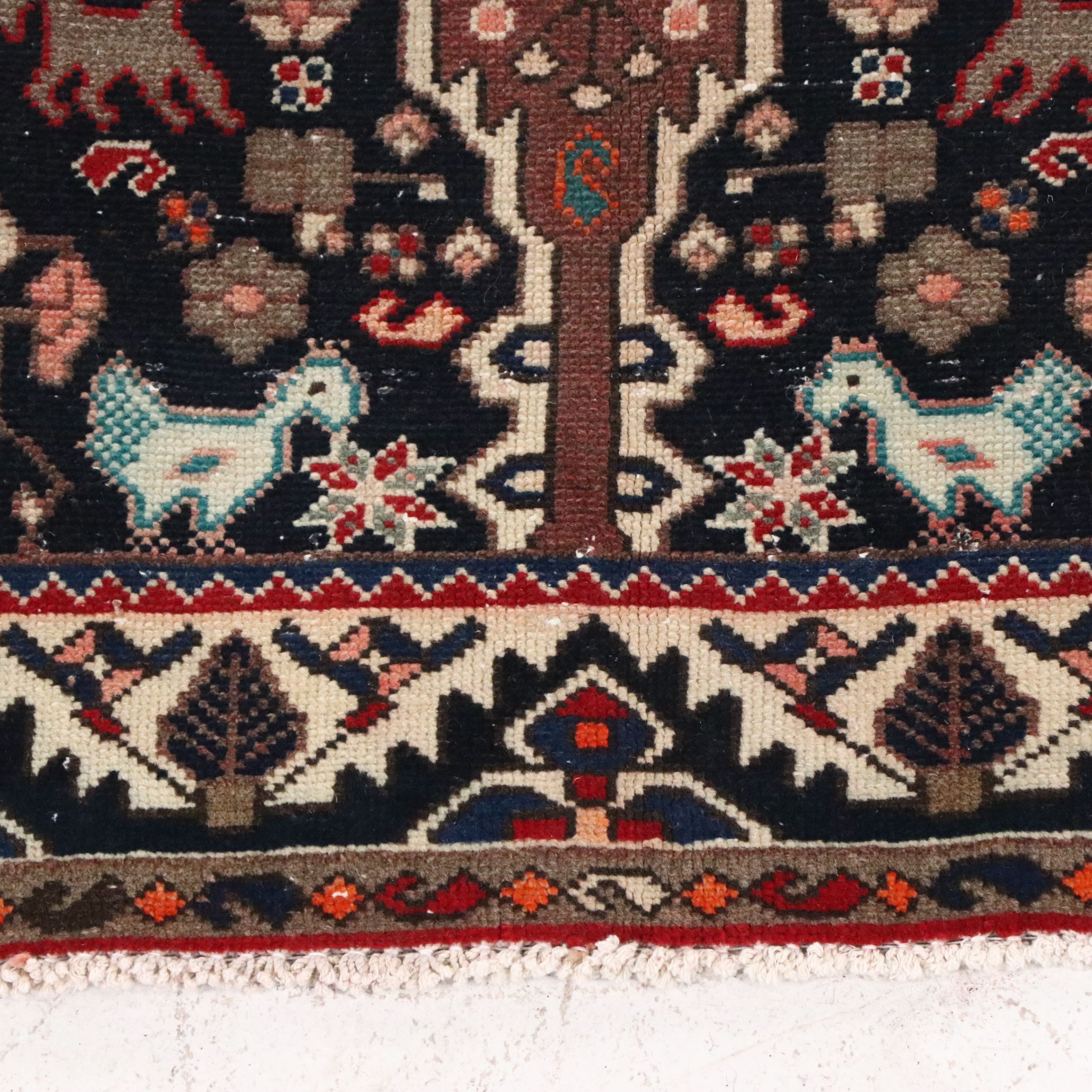 5'4 x 9'8 Hand-Knotted Persian Hamadan Area Rug