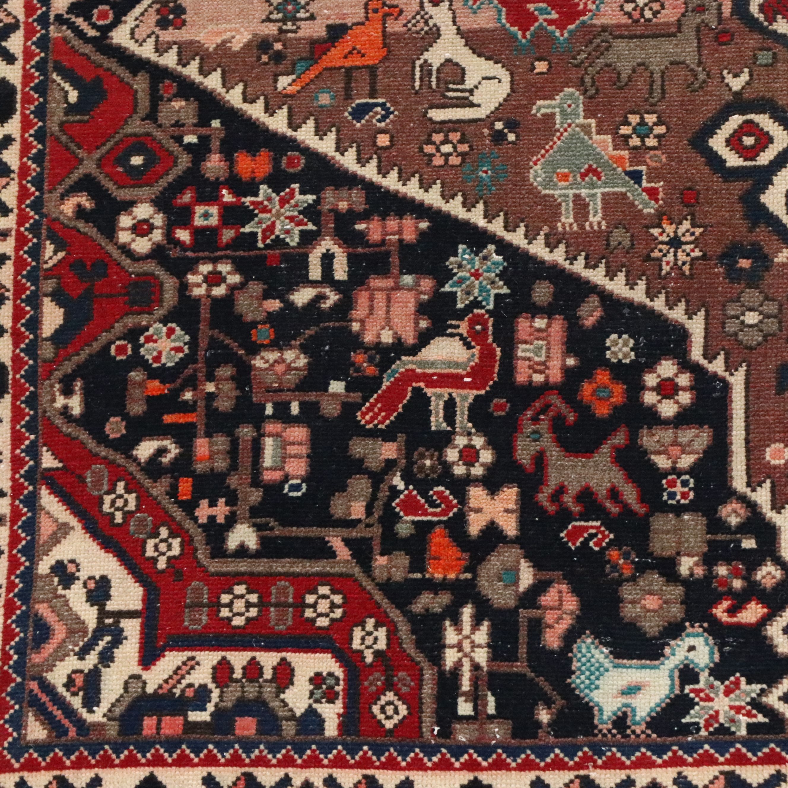 5'4 x 9'8 Hand-Knotted Persian Hamadan Area Rug