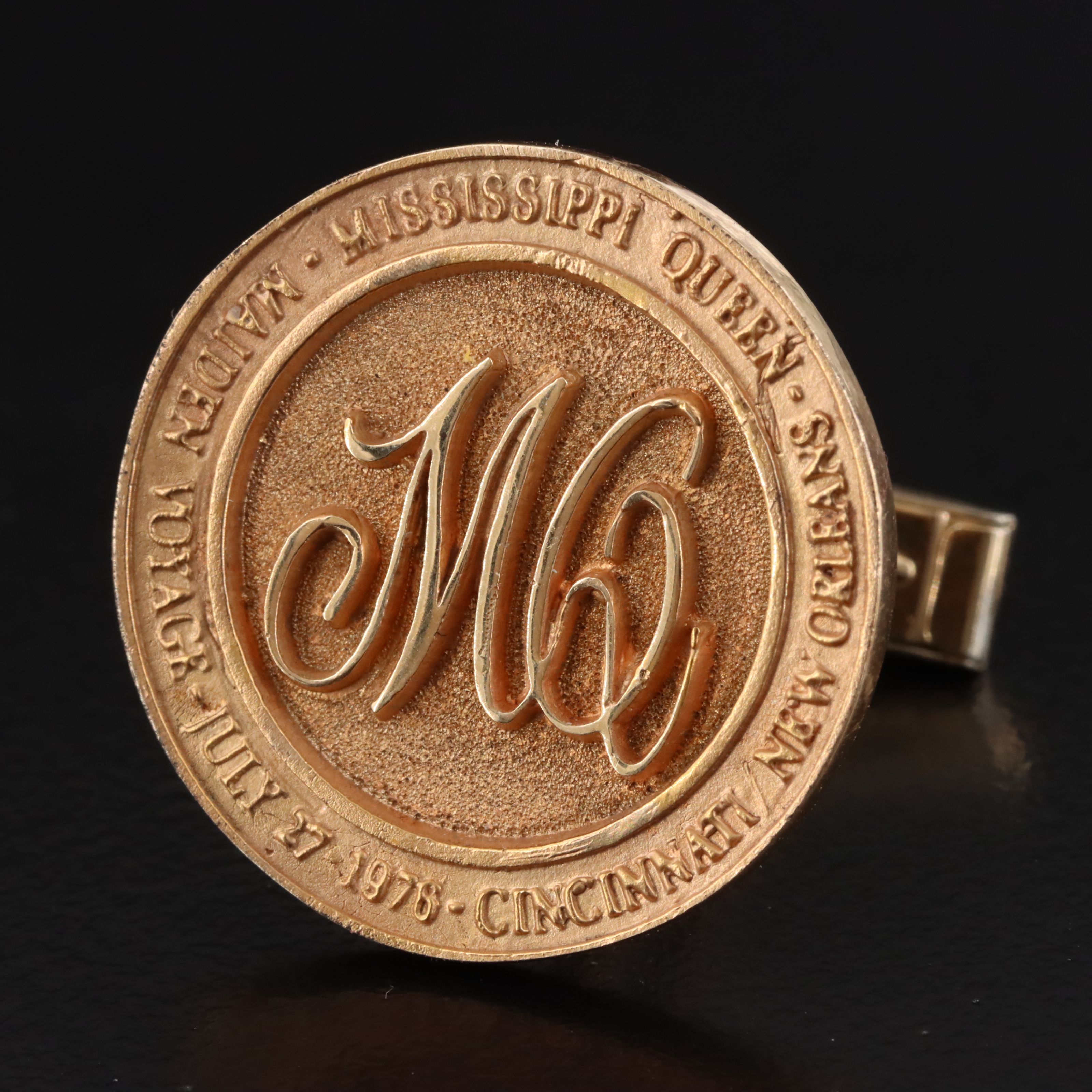 14K and Gold-Filled Mississippi Queen Cufflinks