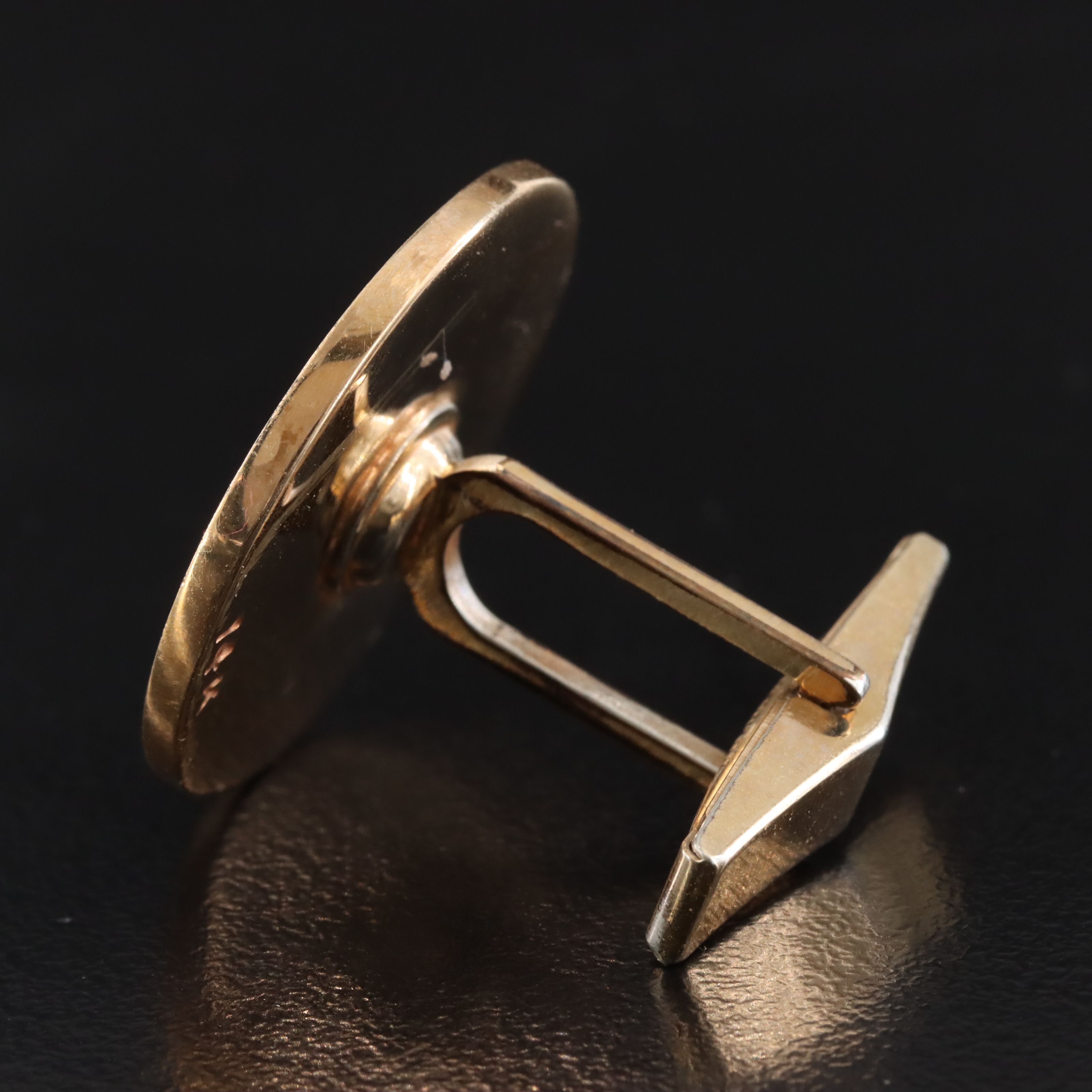 14K and Gold-Filled Mississippi Queen Cufflinks