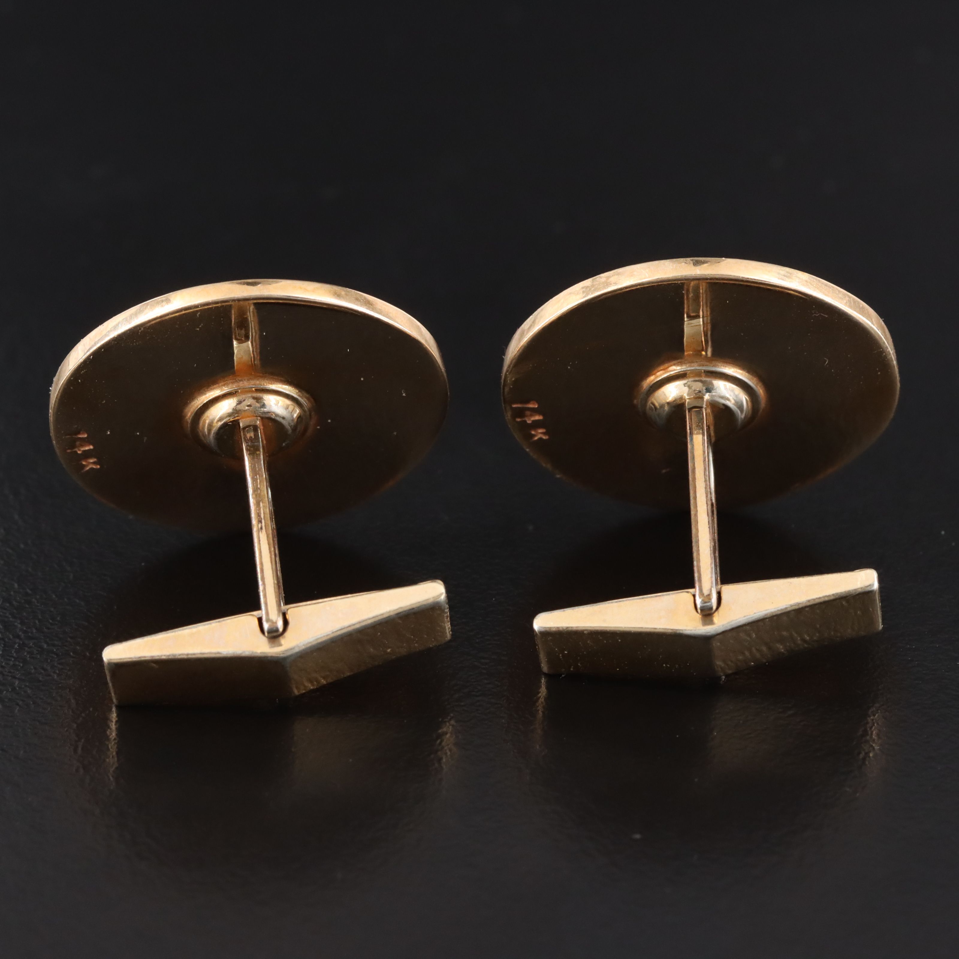 14K and Gold-Filled Mississippi Queen Cufflinks